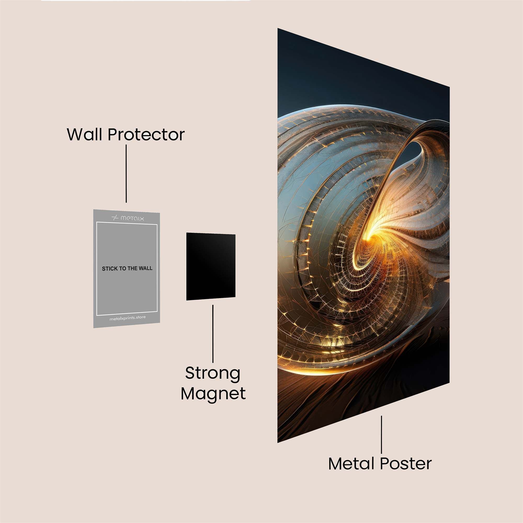 Nautilus Dream Safe Wall Magnetic / M