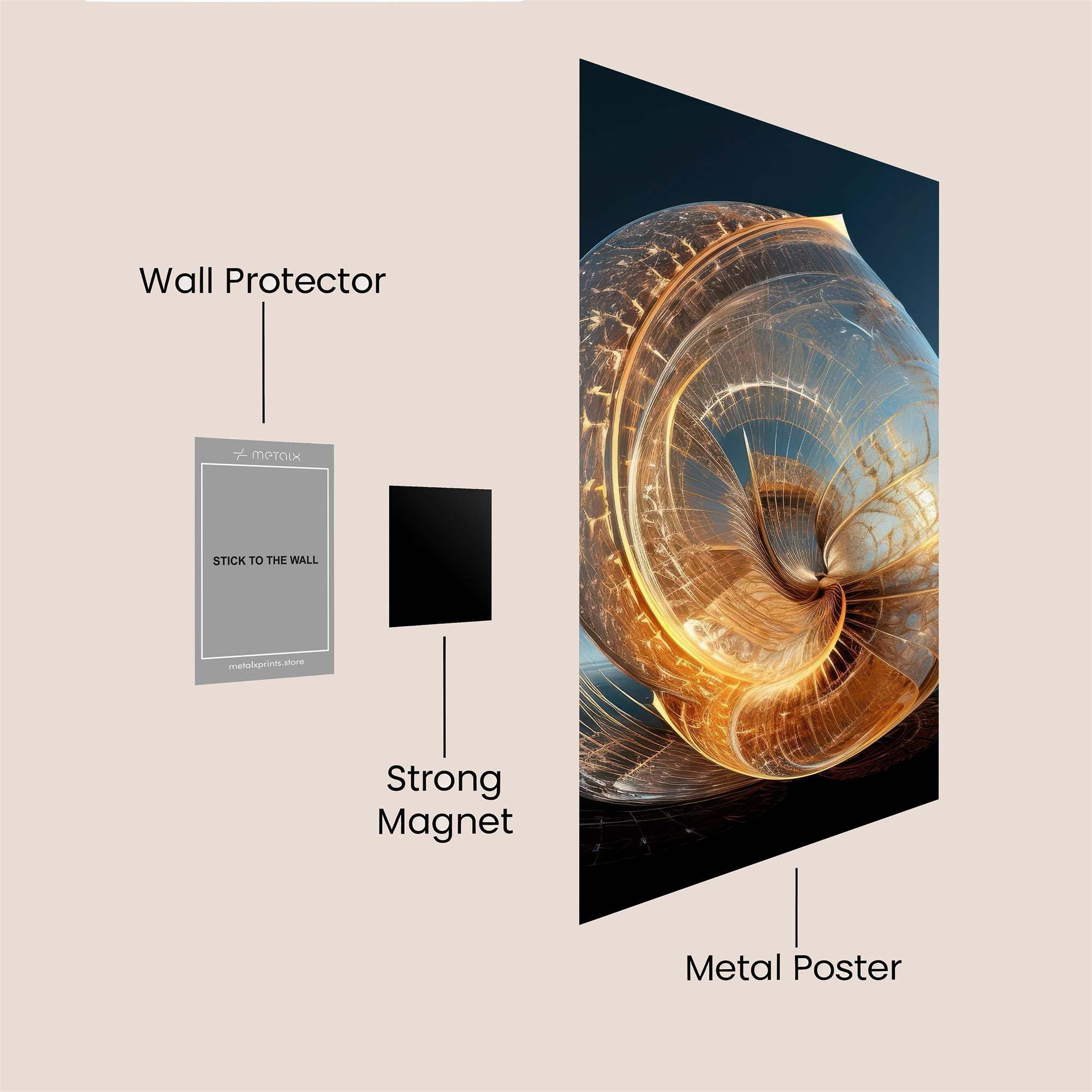 Nautilus Dream Safe Wall Magnetic / M