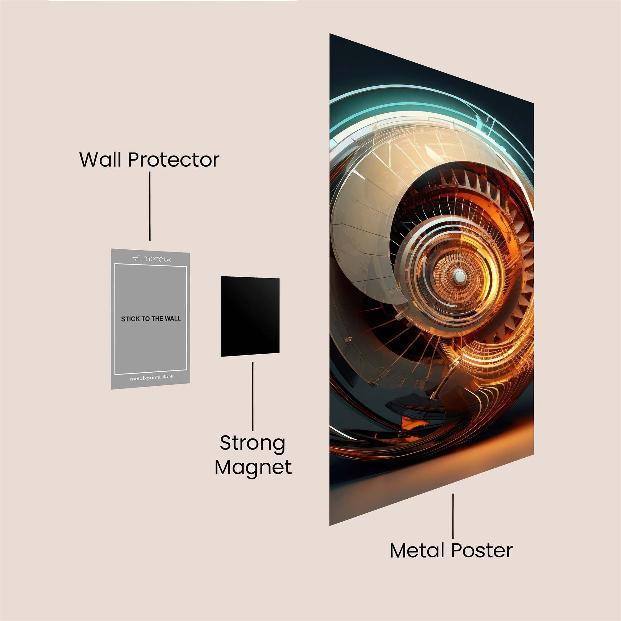 Sphere Enigma Safe Wall Magnetic / M