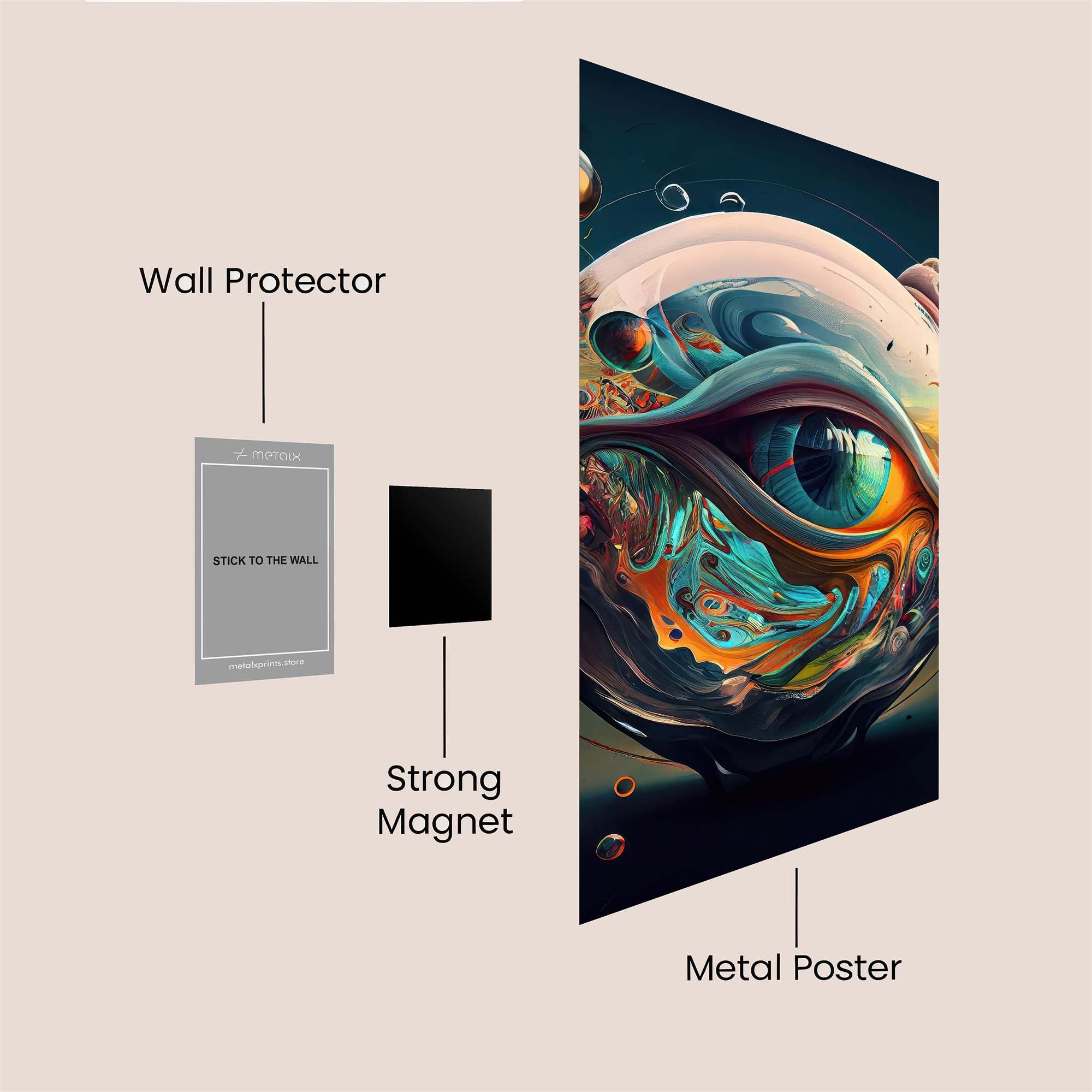 Cosmic Gaze Safe Wall Magnetic / M