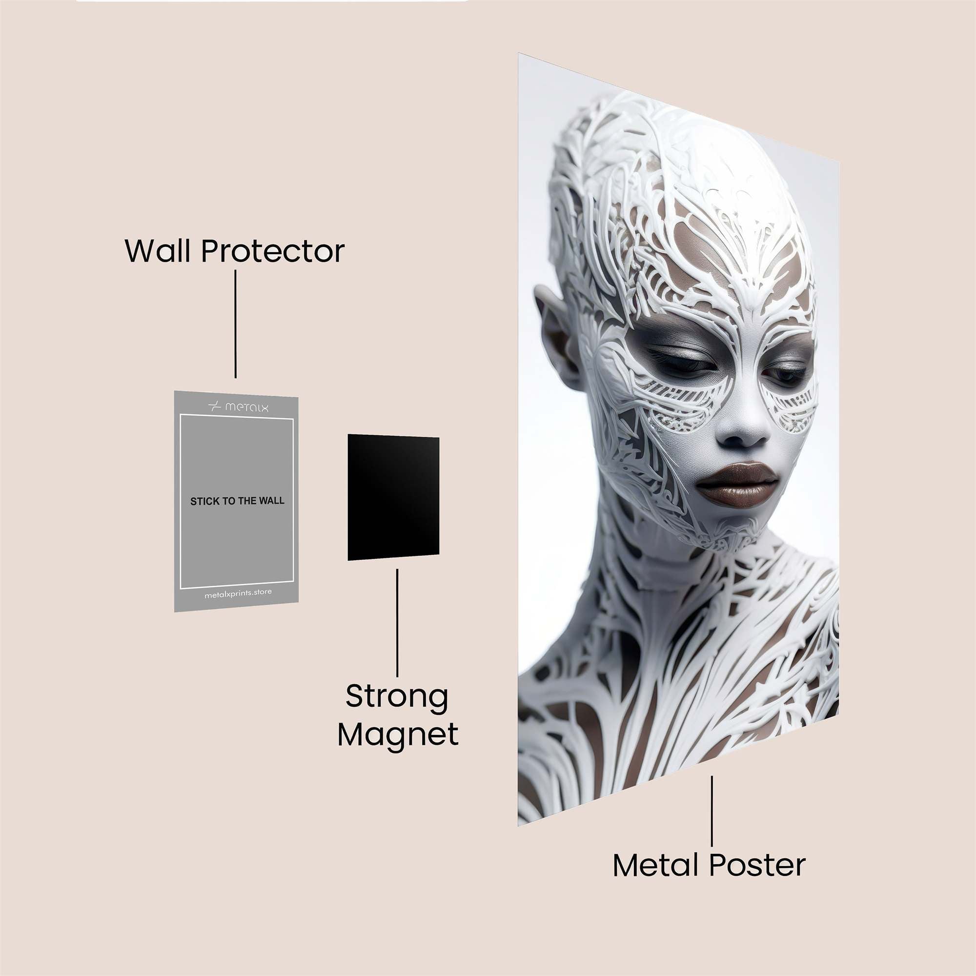 Alien Elegance Safe Wall Magnetic / M