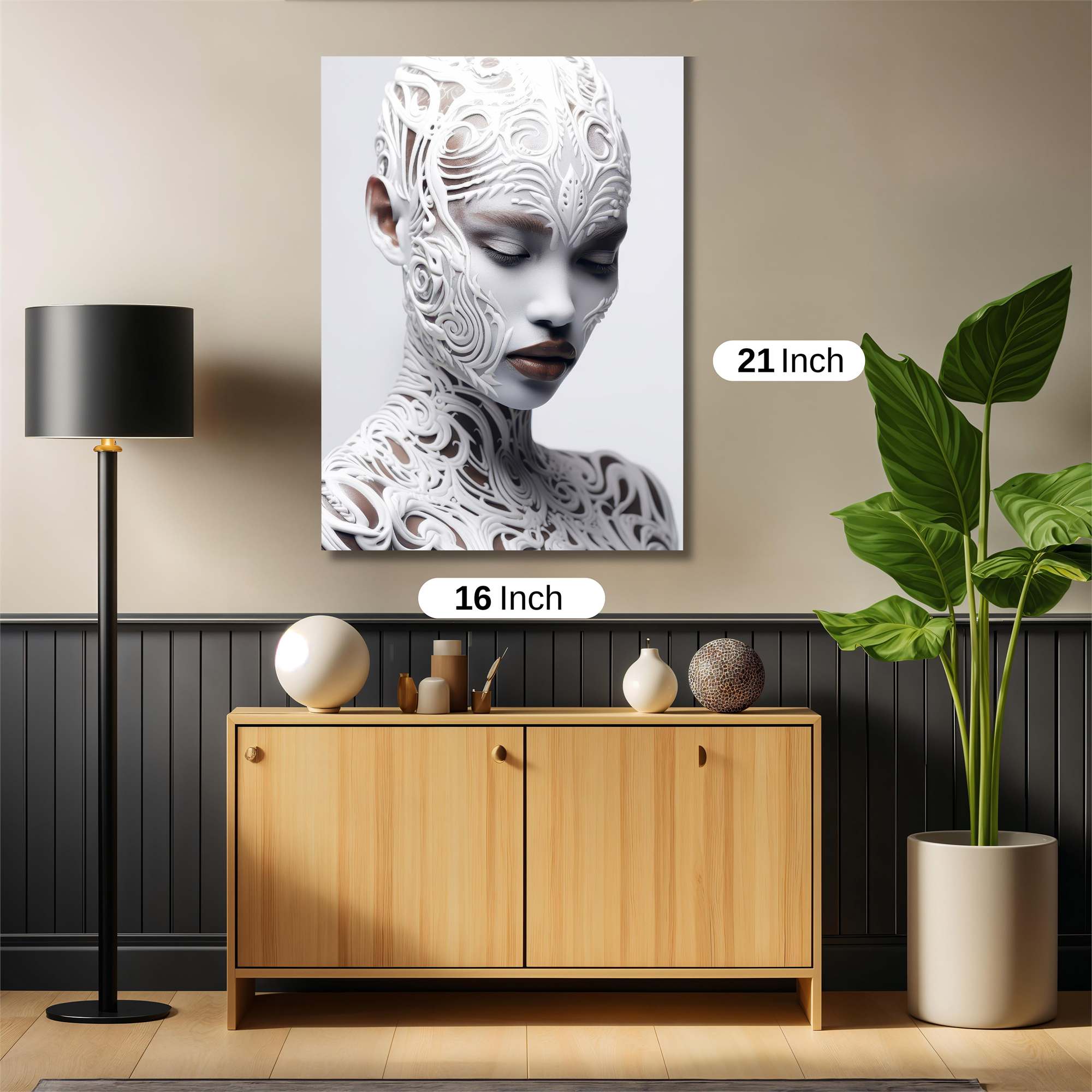 Ornate Serenity Safe Wall Magnetic / M