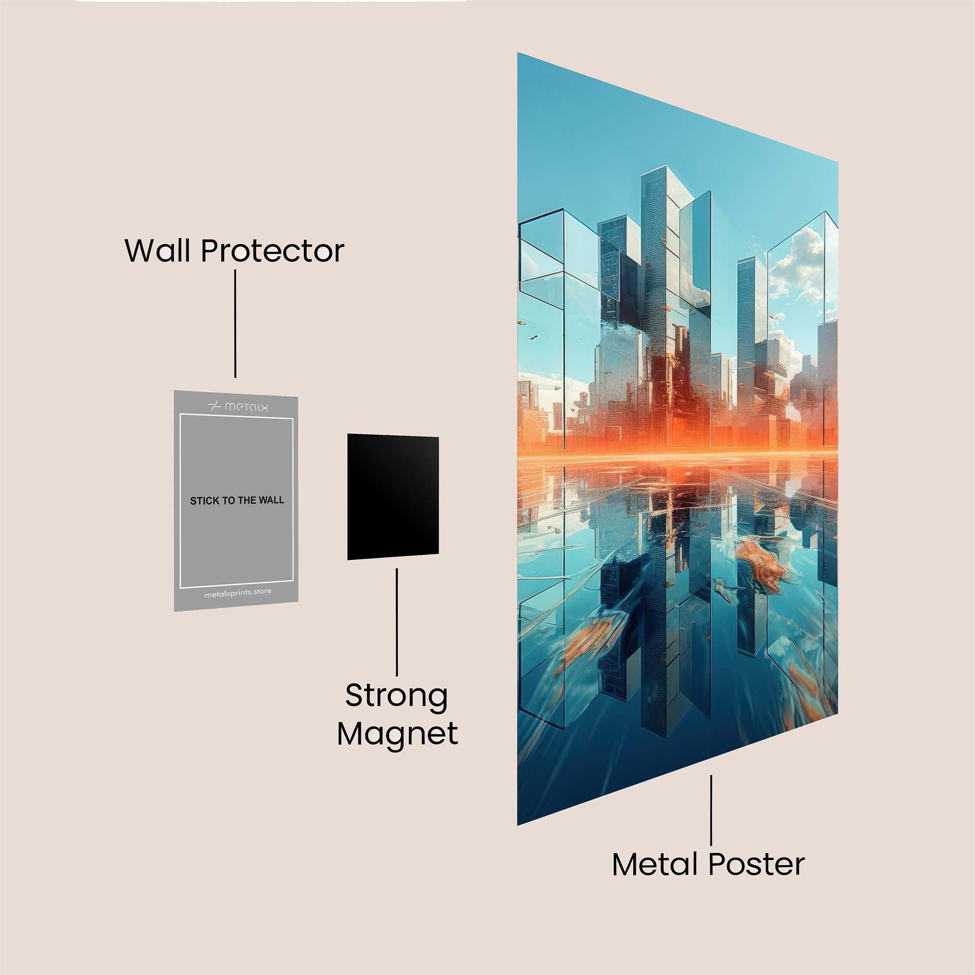 City Radiance Safe Wall Magnetic / M