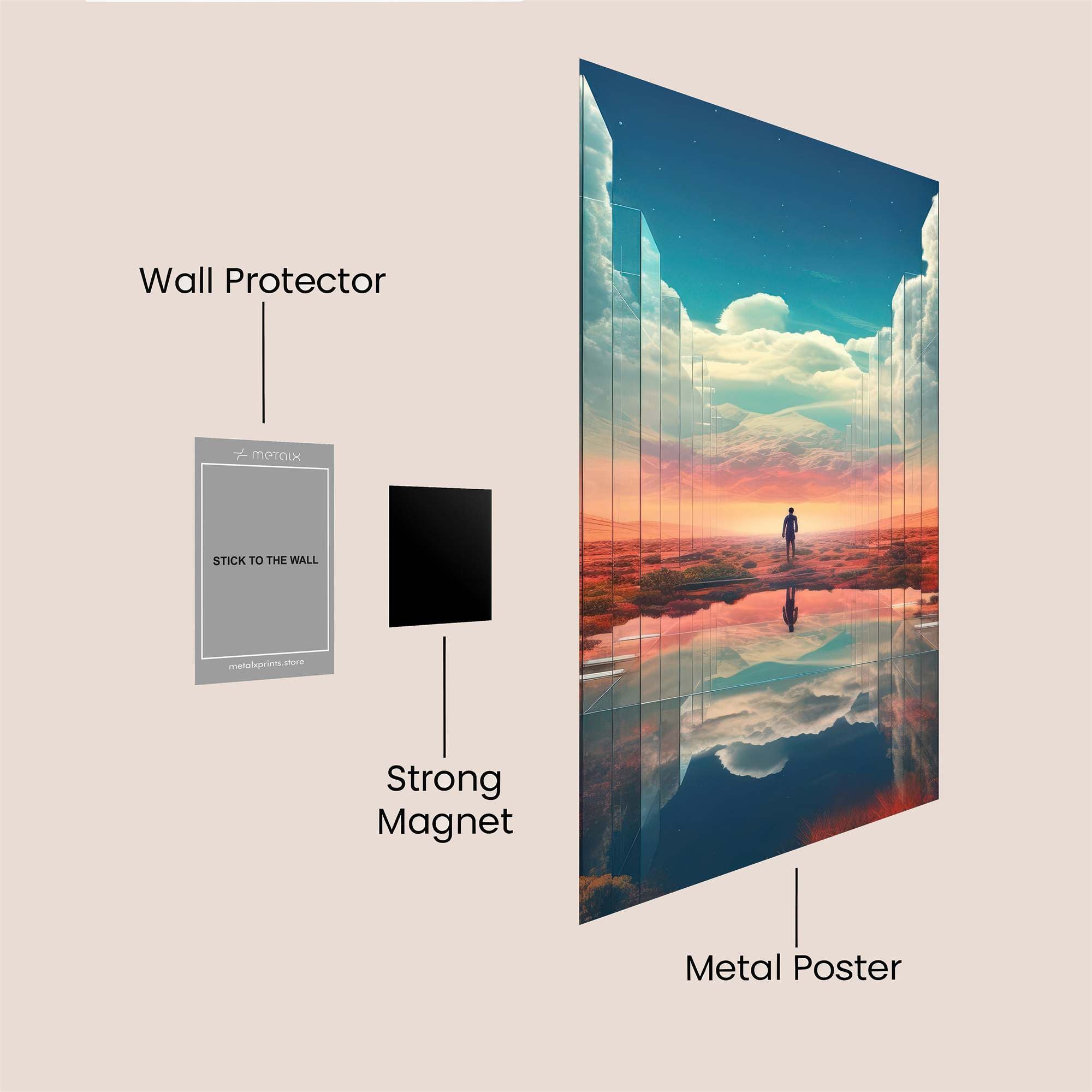 Journey Serene Safe Wall Magnetic / M