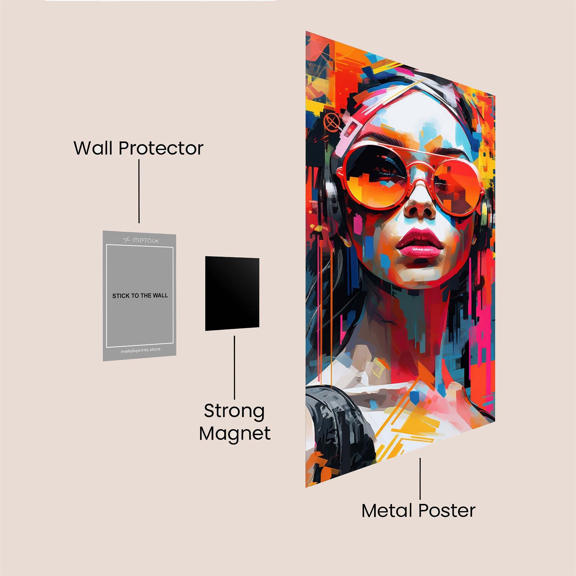 Vibrant Muse Safe Wall Magnetic / M