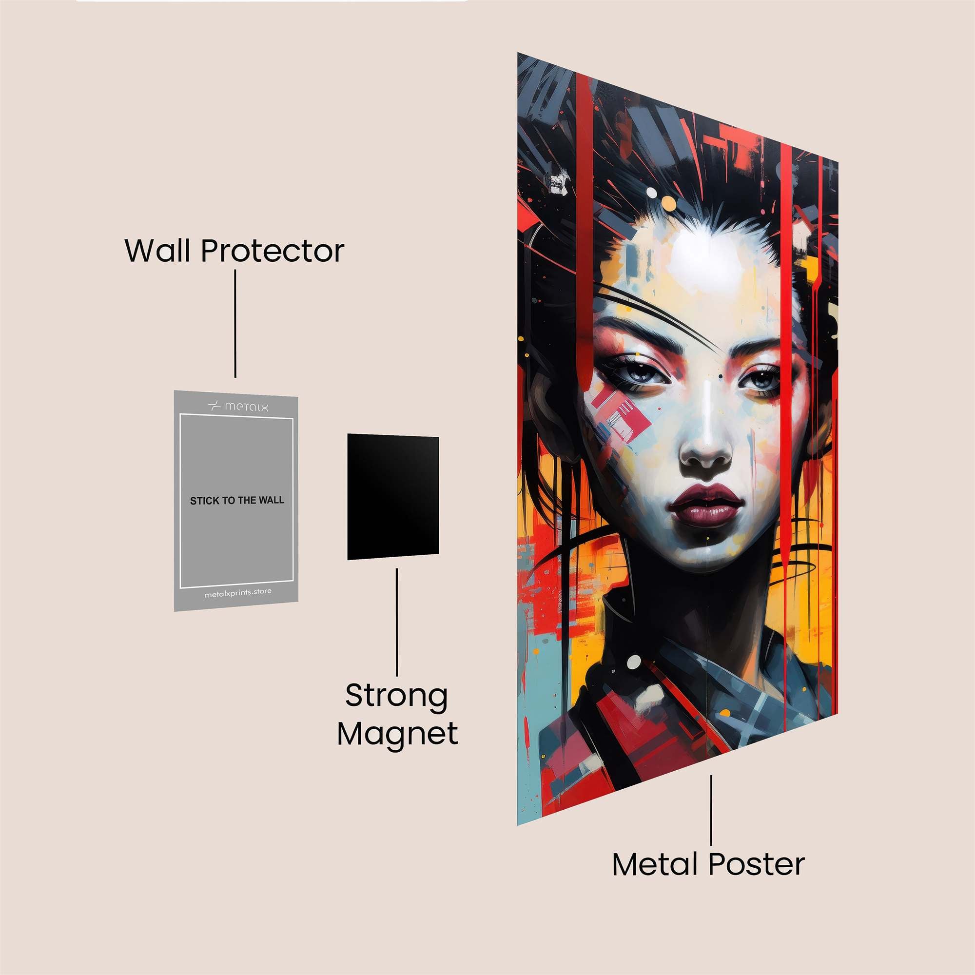 Joker Cop Safe Wall Magnetic / M
