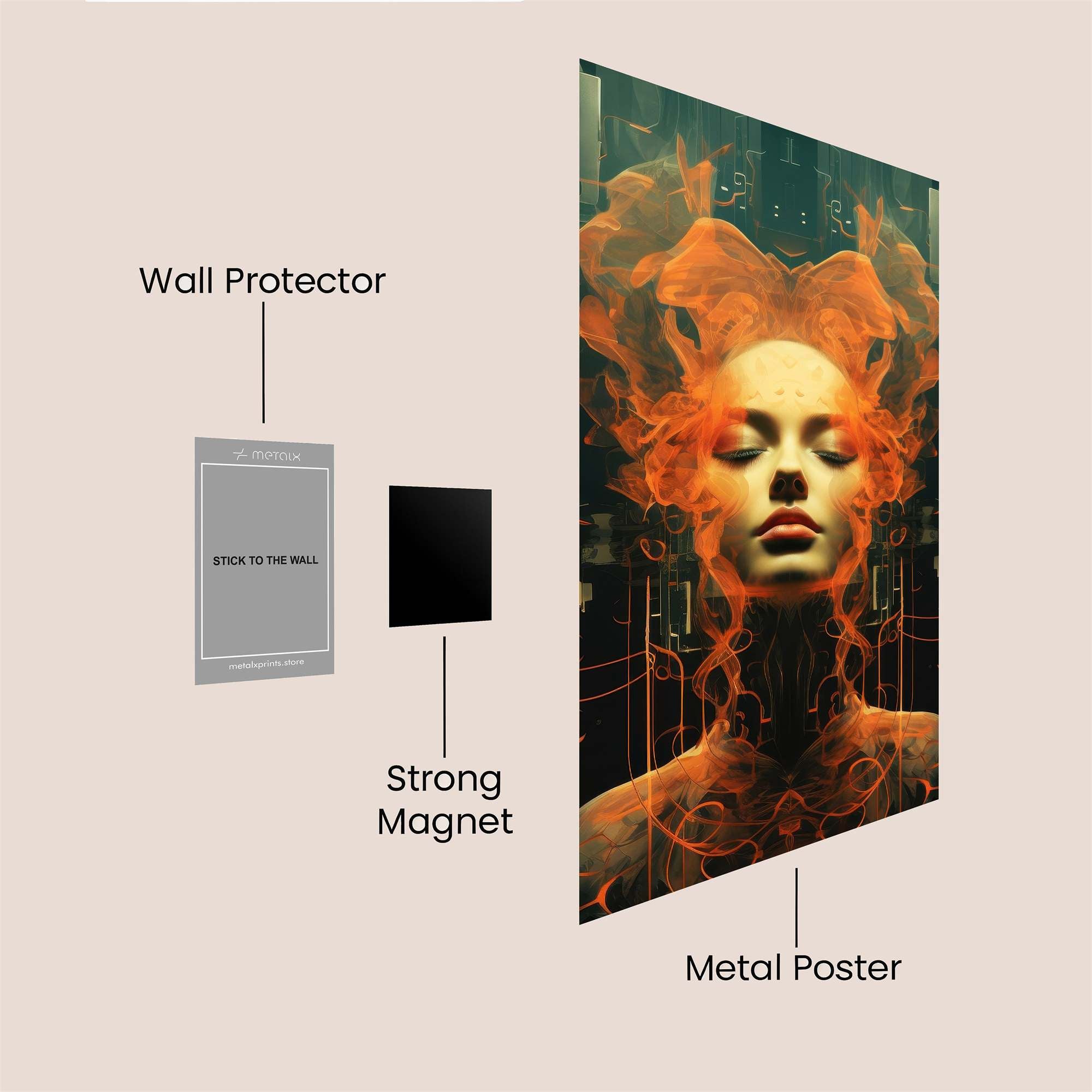 Omen Bearer Safe Wall Magnetic / M