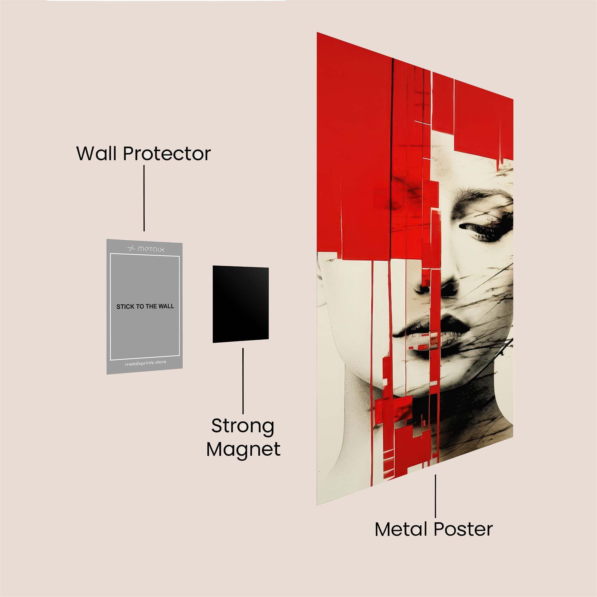 Pixel Passion Safe Wall Magnetic / M