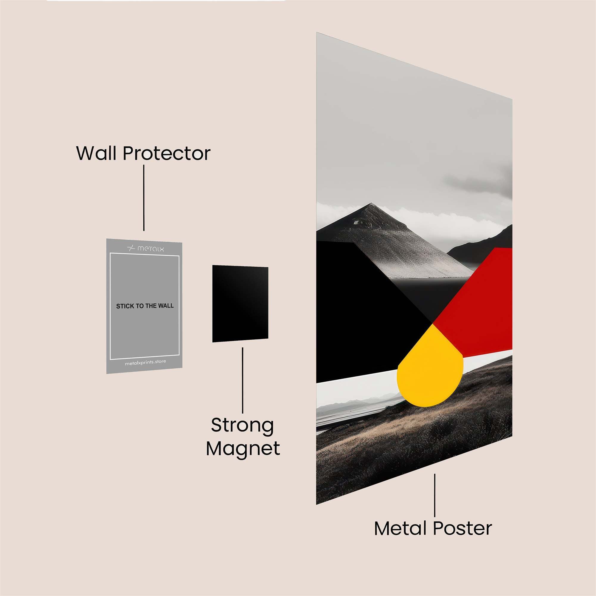 Pyramid Enigma Safe Wall Magnetic / M