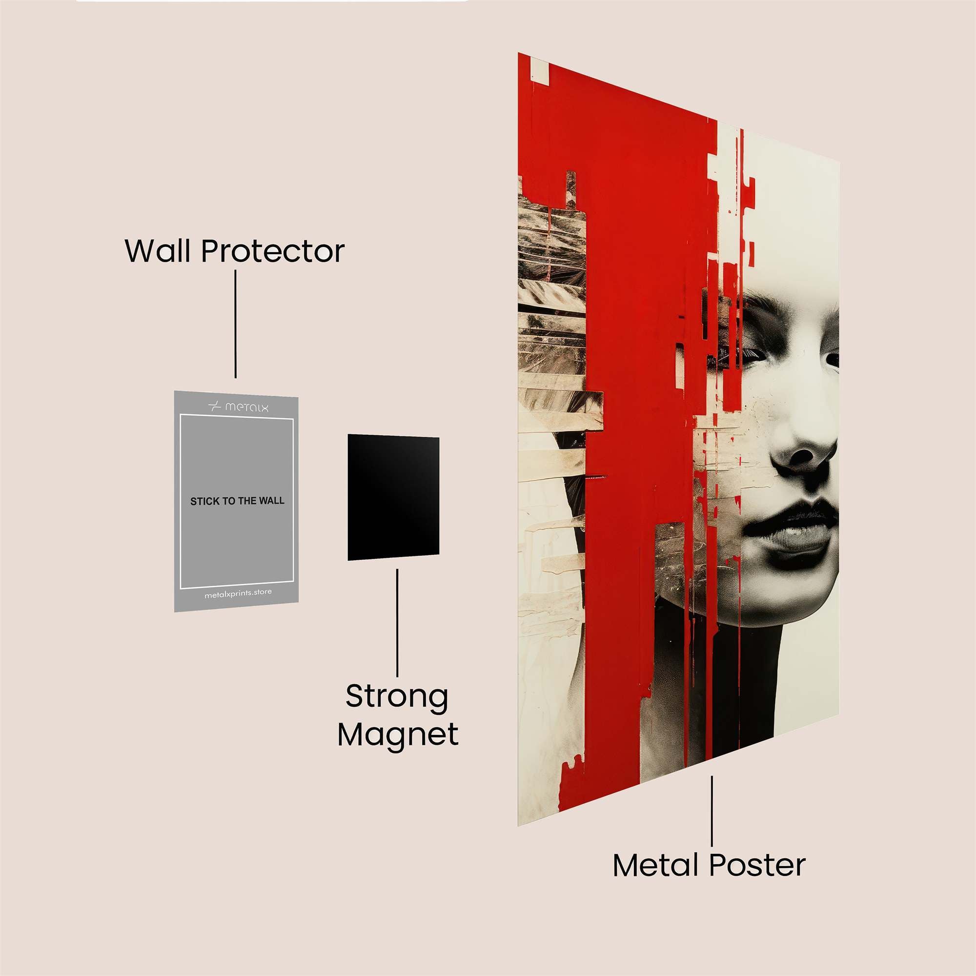 Pixel Pulse Safe Wall Magnetic / M