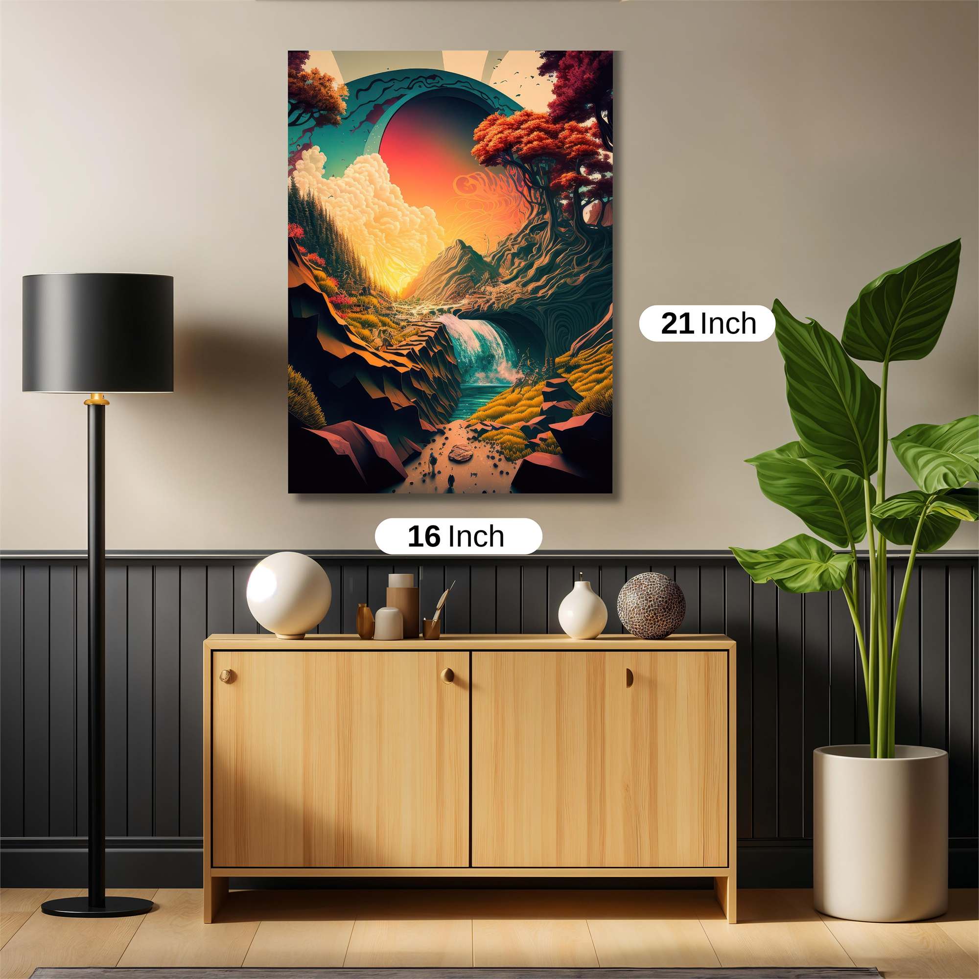 Sunset Serenity Safe Wall Magnetic / M