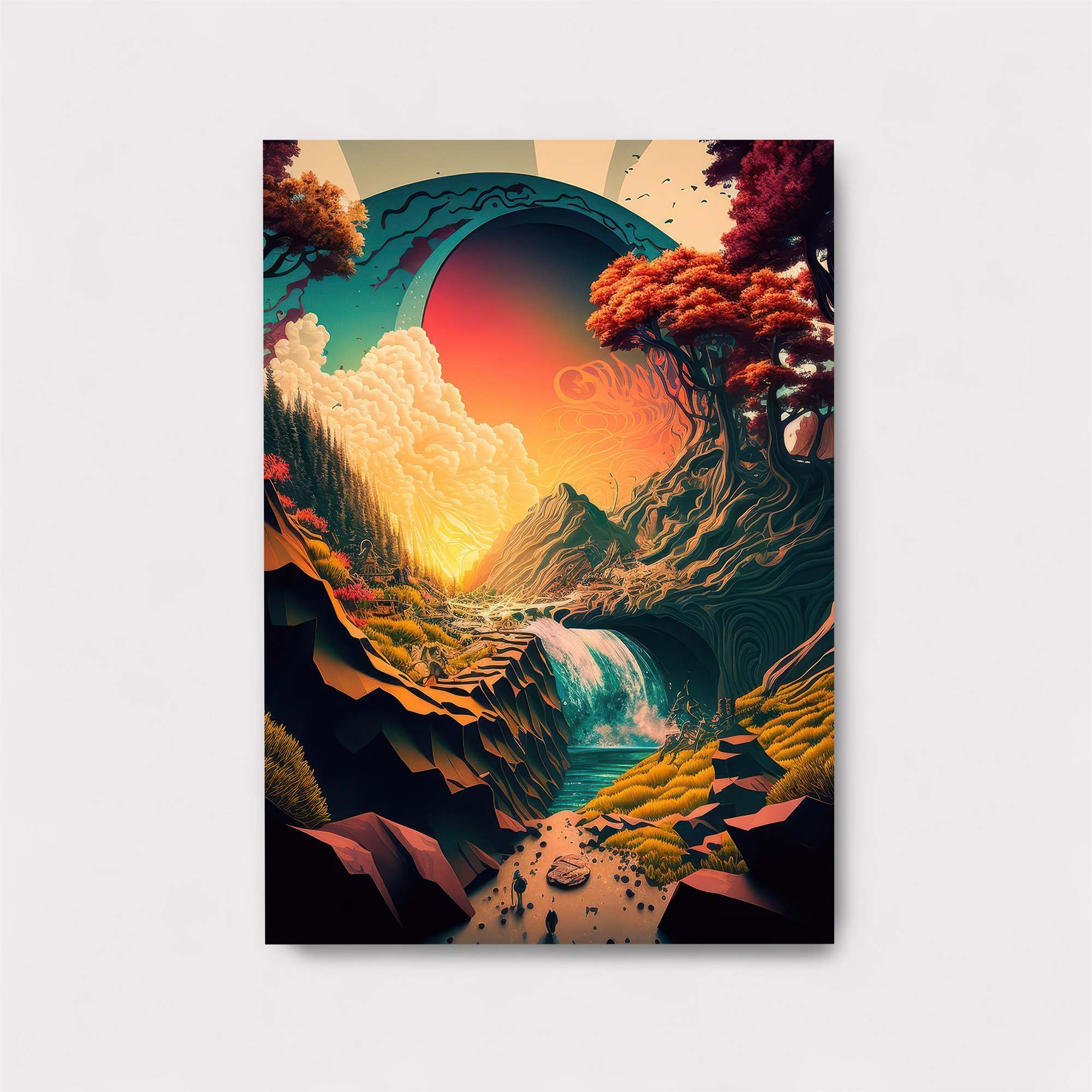 Sunset Serenity Safe Wall Magnetic / M