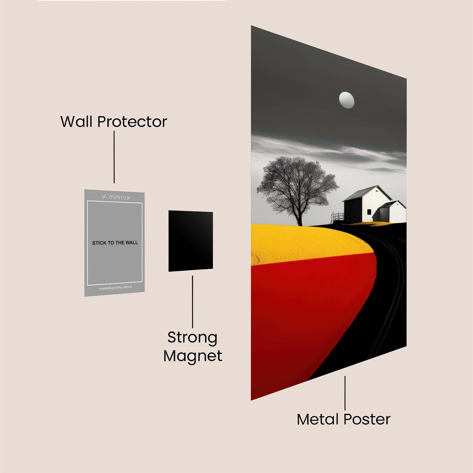 Moonlit Solitude Safe Wall Magnetic / M