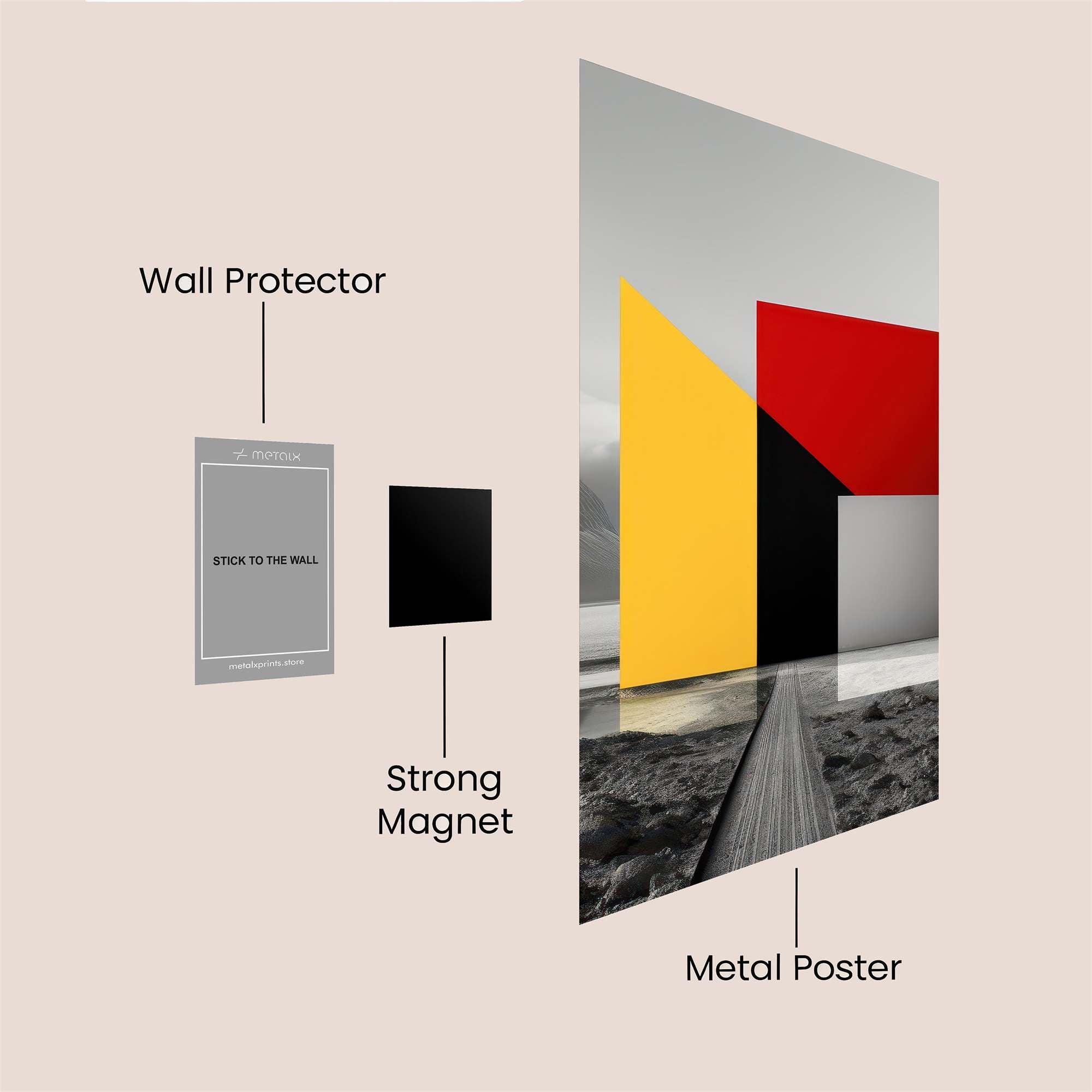 Colorful Serenity Safe Wall Magnetic / M