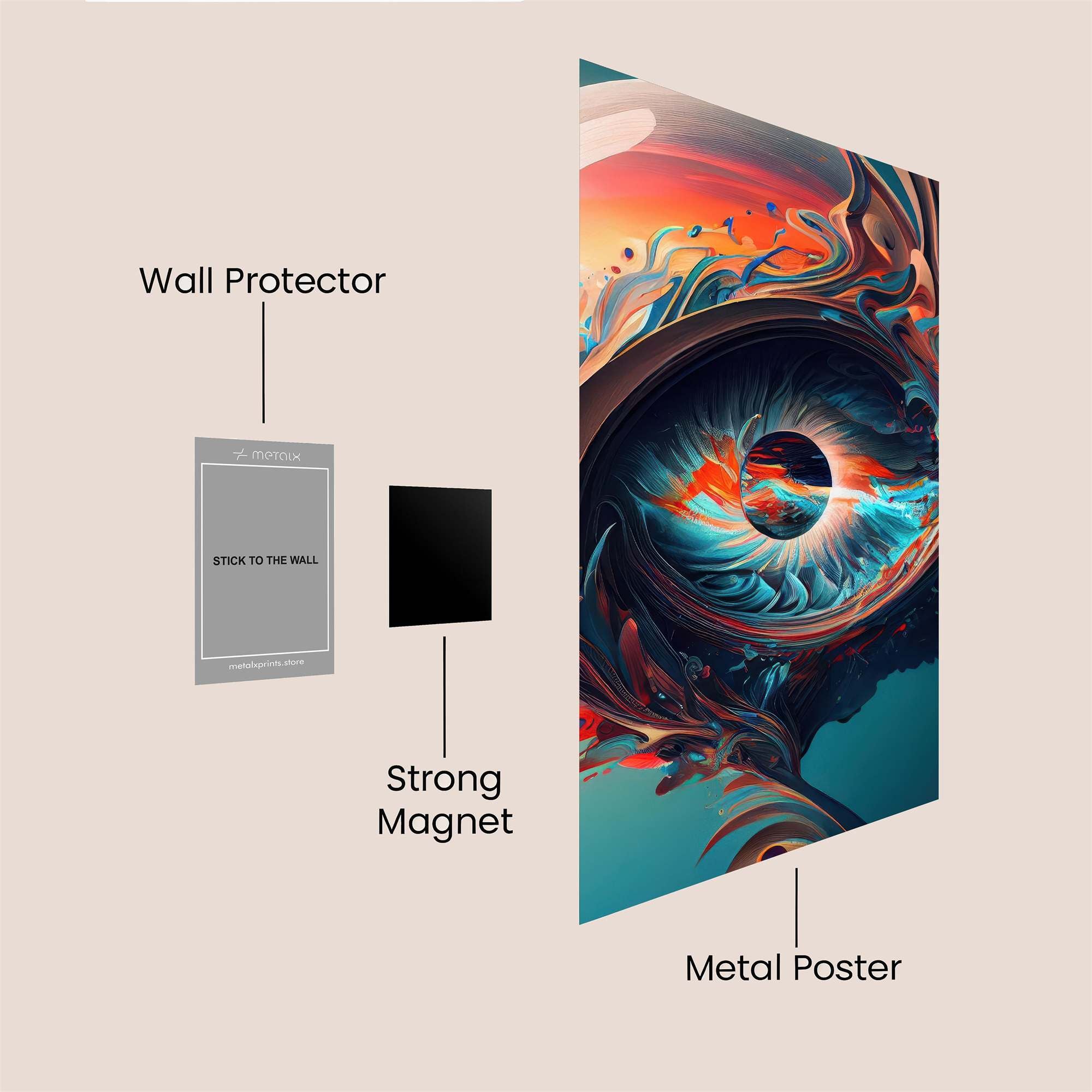 Ghostly Tranquil Safe Wall Magnetic / M