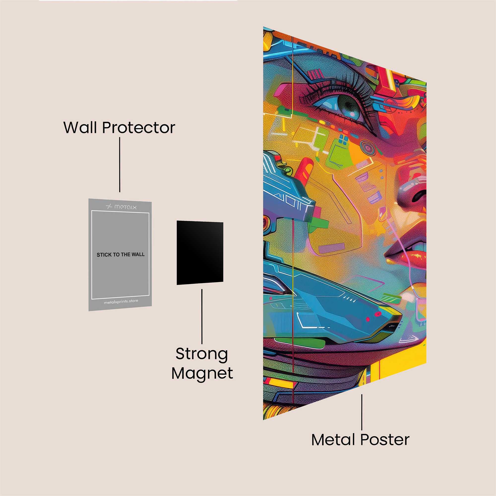 FistsofFury Safe Wall Magnetic / M