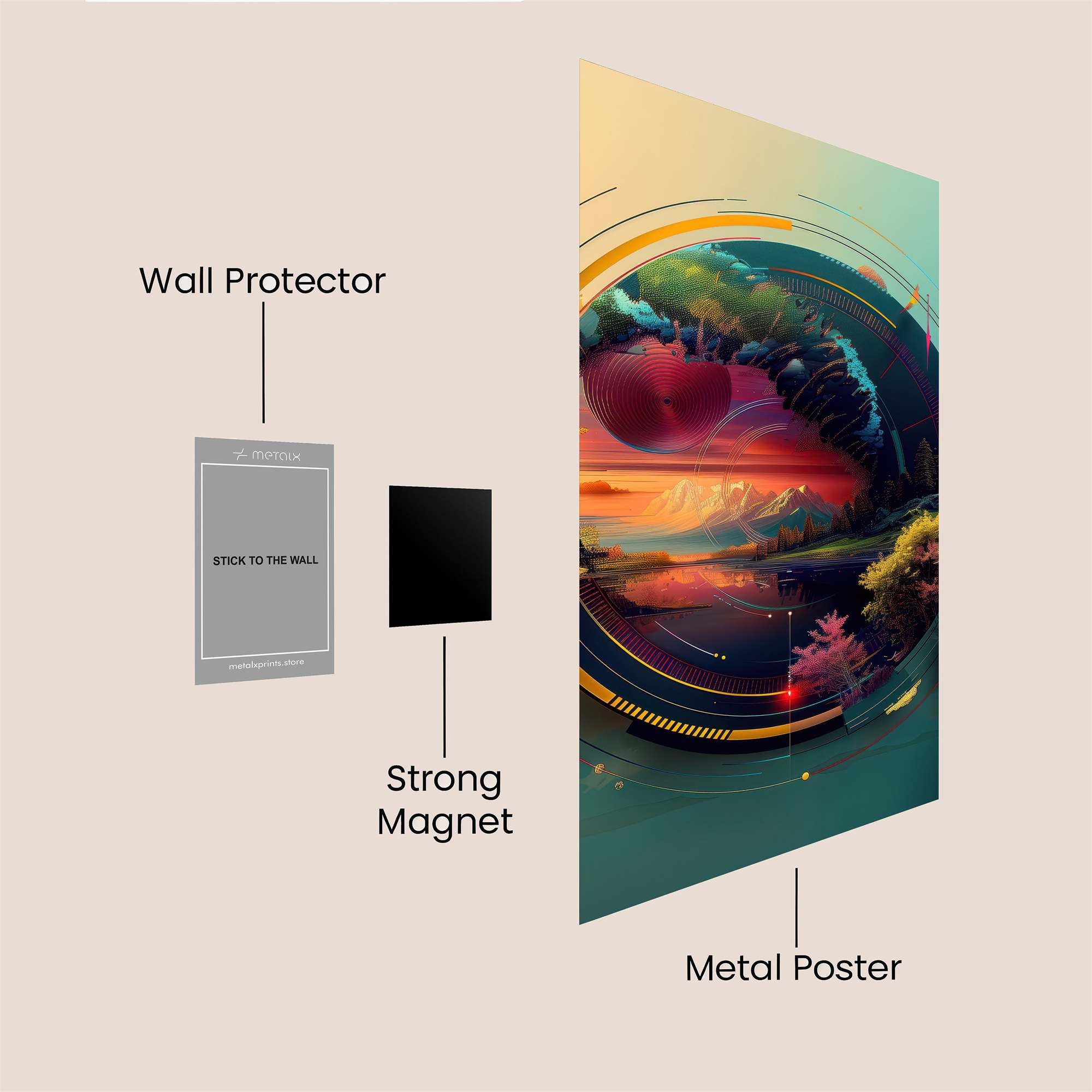 Spider Ferocity Safe Wall Magnetic / M