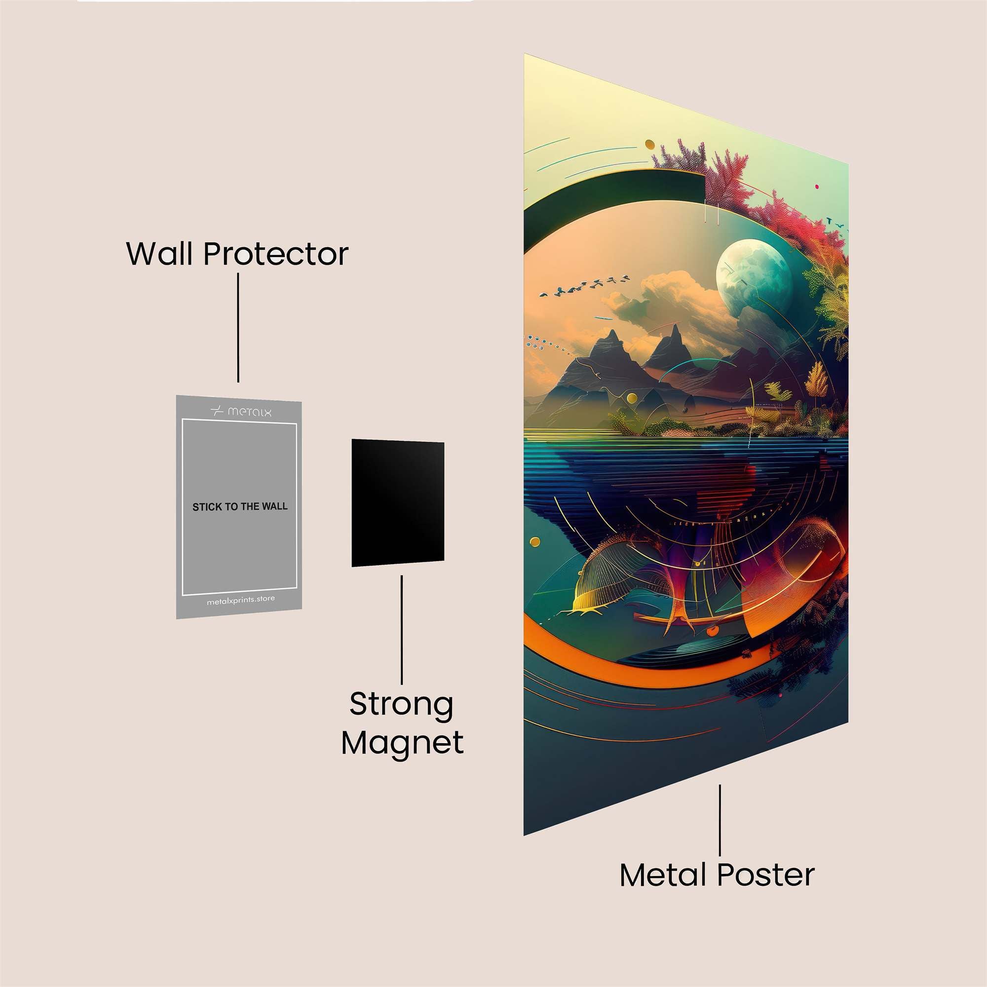 Island Serenity Safe Wall Magnetic / M