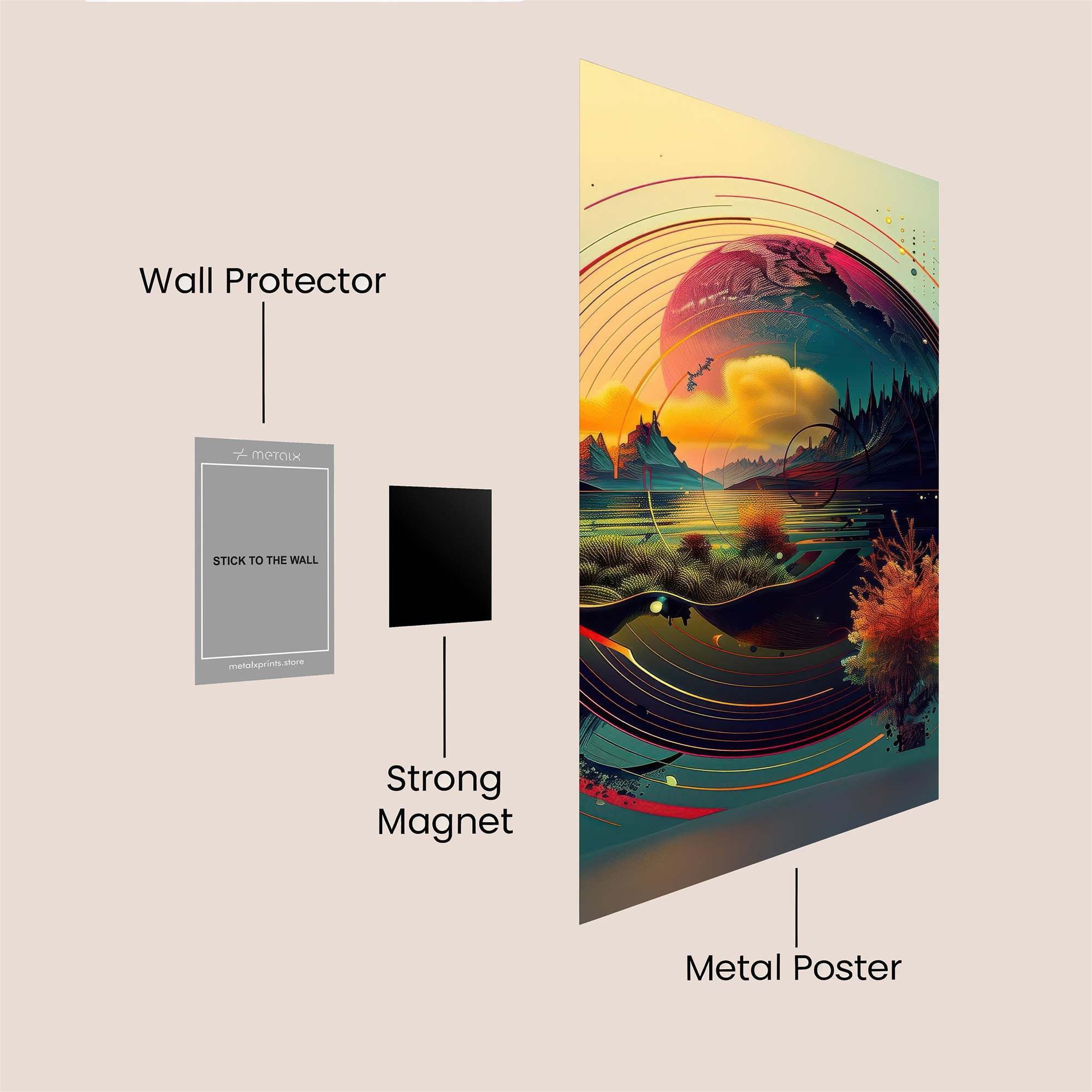 Dreamscape Serenity Safe Wall Magnetic / M