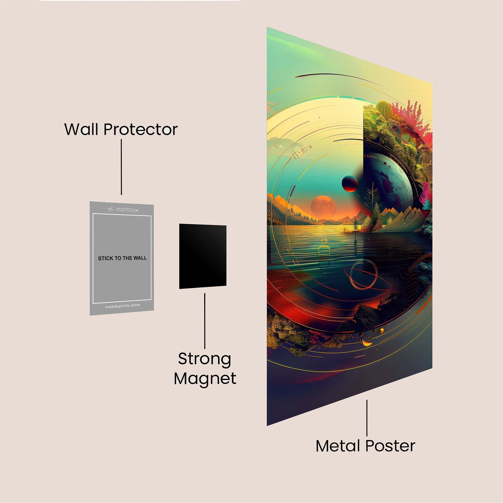 Cosmic Serenity Safe Wall Magnetic / M