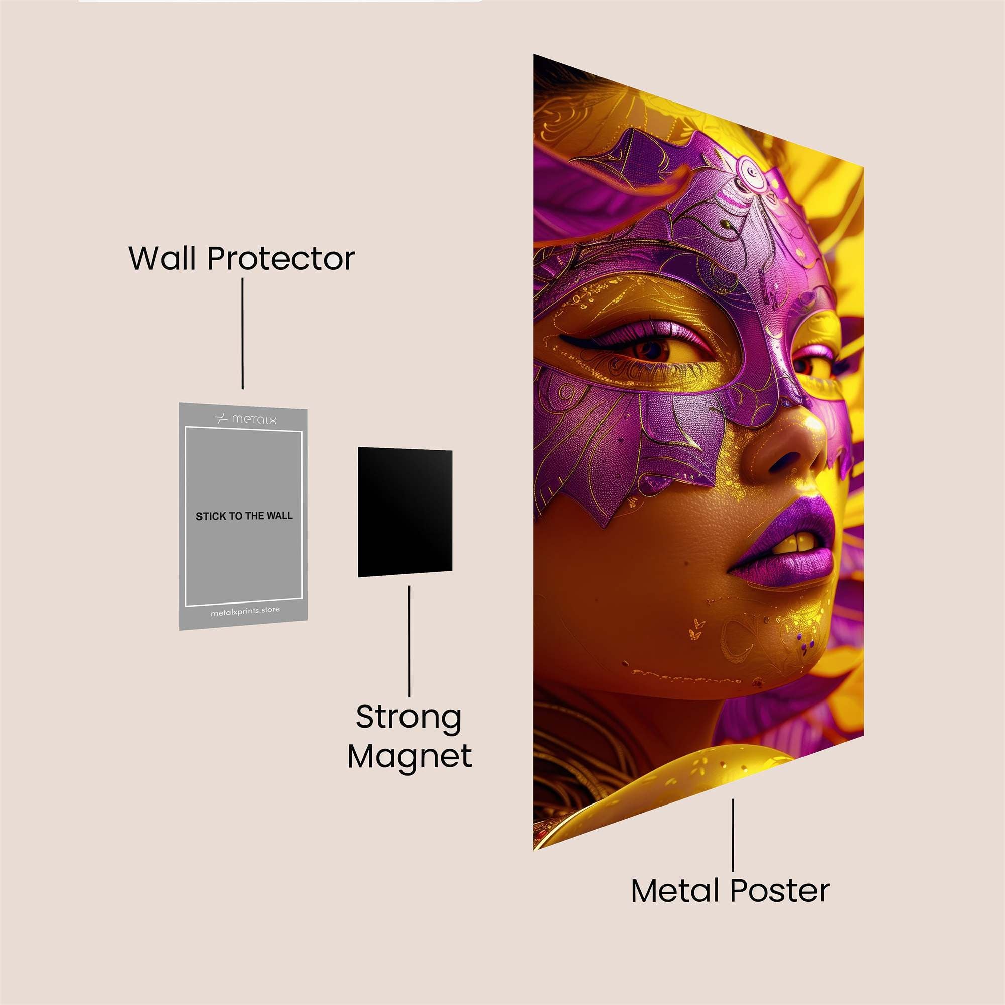 Butterfly Radiance Safe Wall Magnetic / M