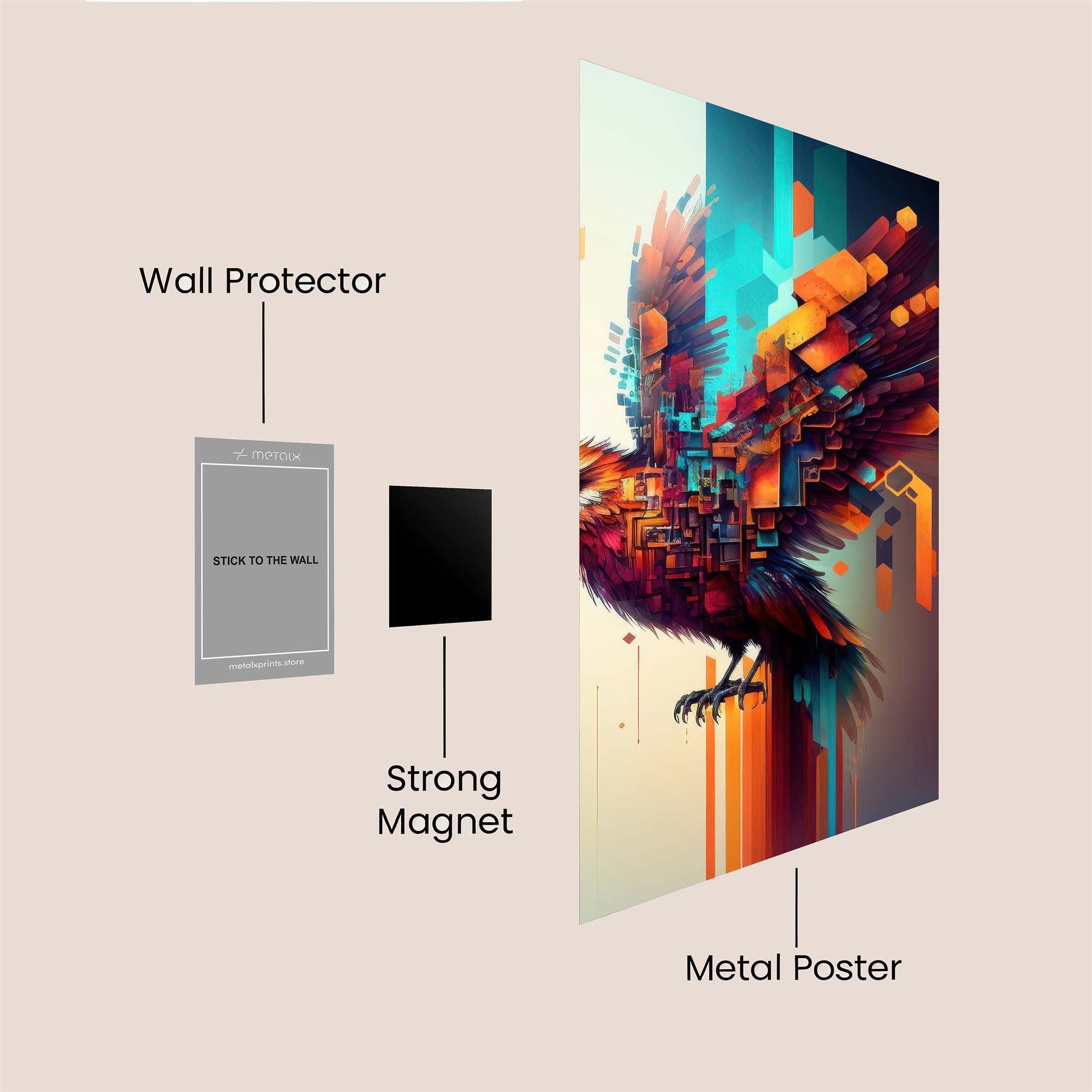 Futuristic Dream Safe Wall Magnetic / M
