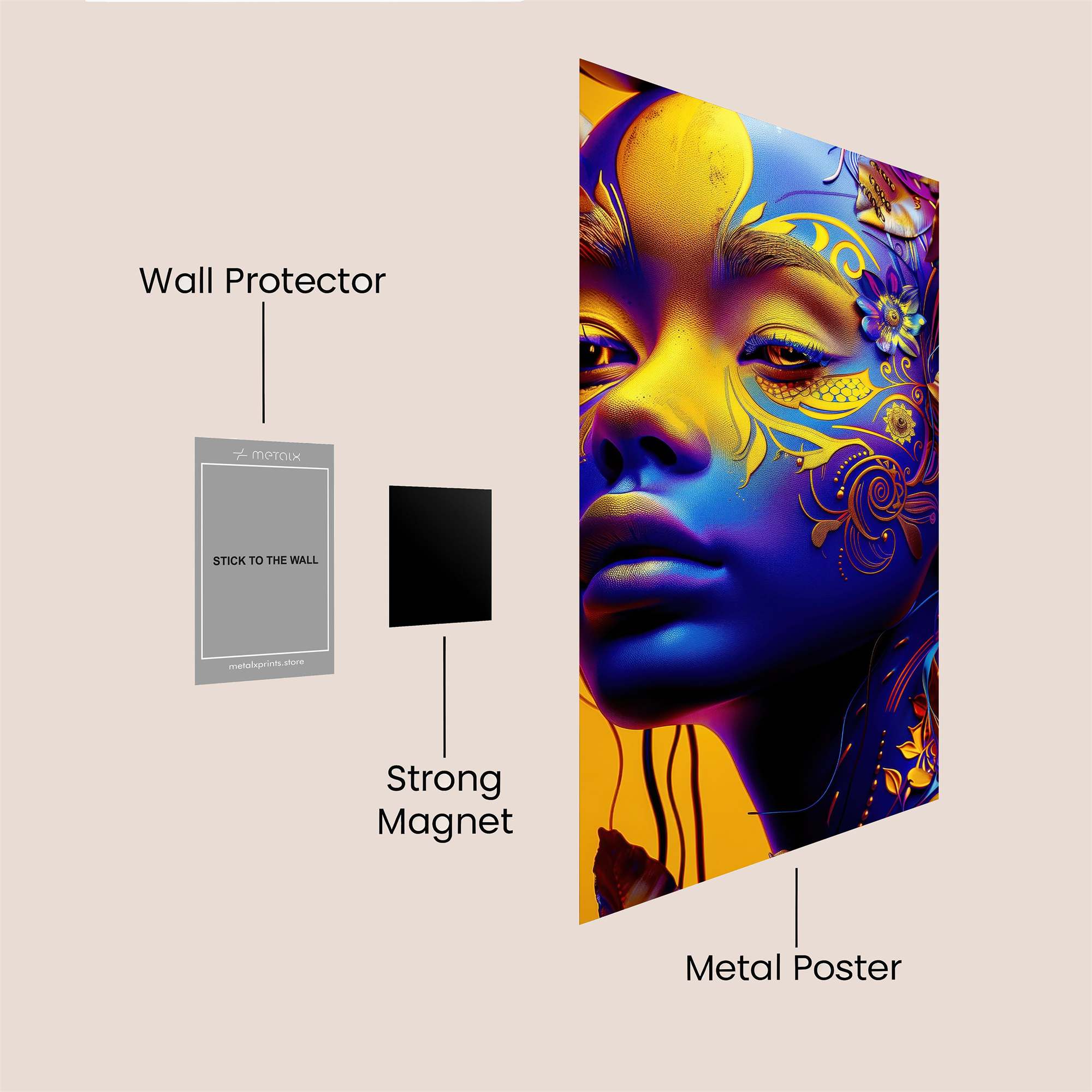 Creepy Couple Safe Wall Magnetic / M