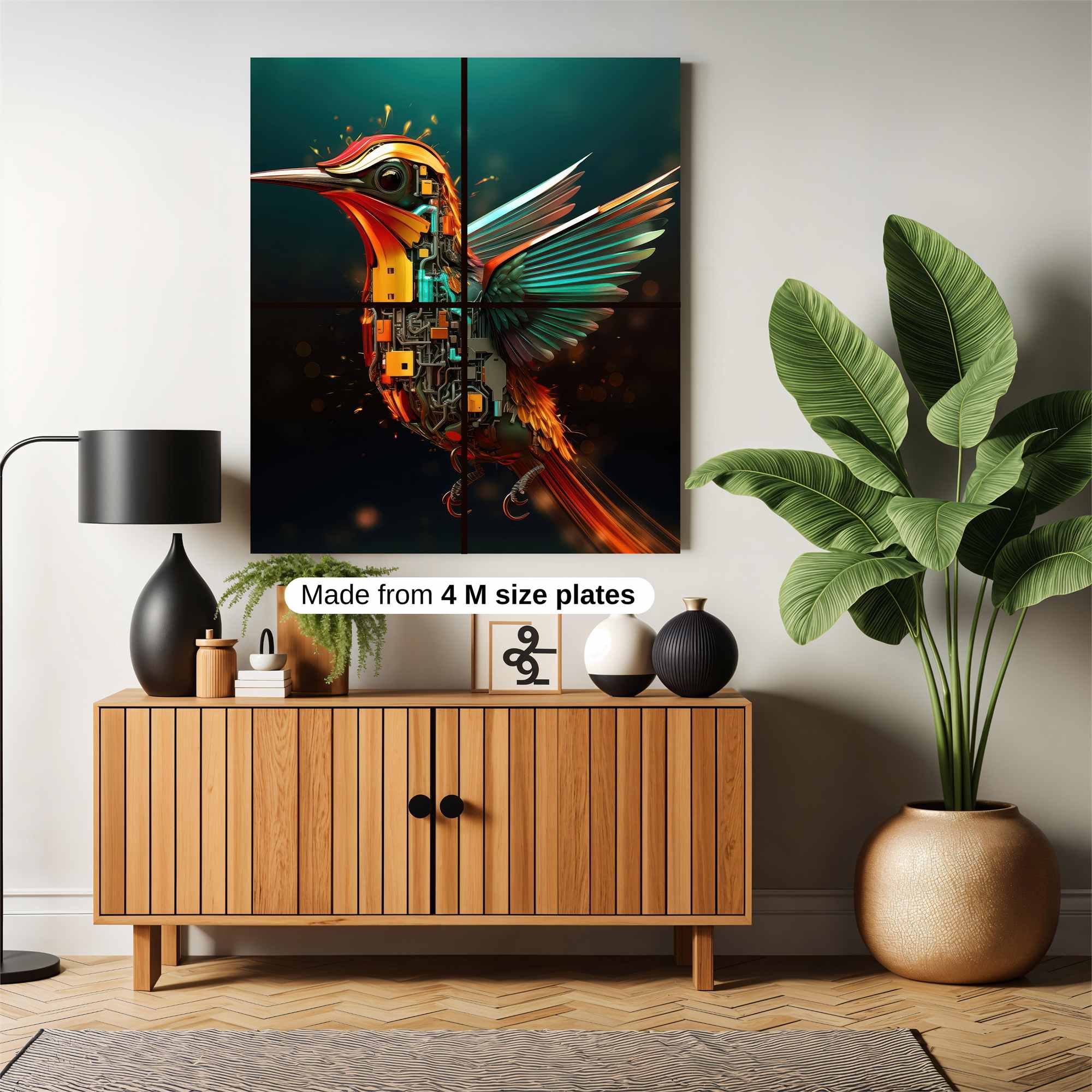 Robo-Hummingbird Safe Wall Magnetic / M