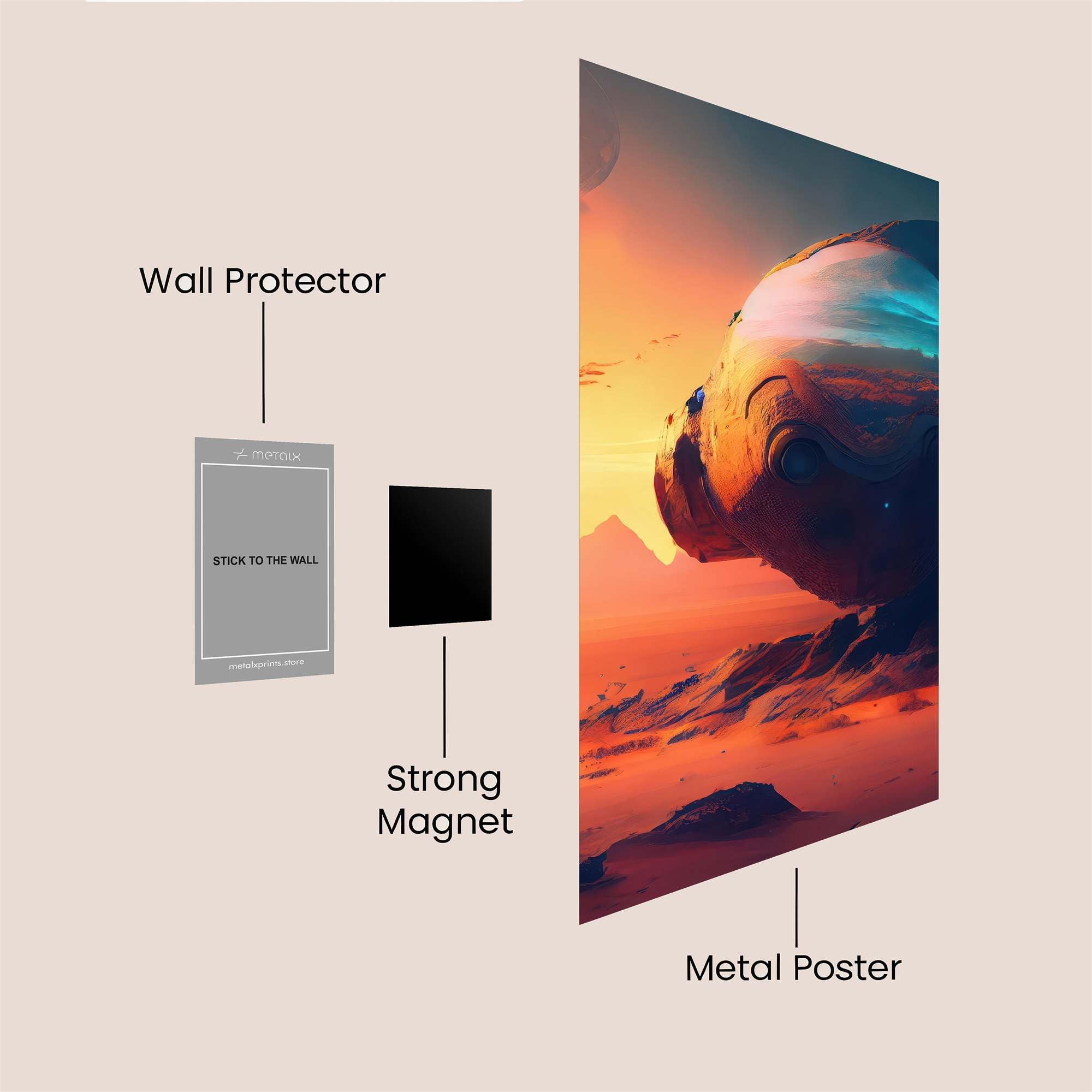 Alien Solitude Safe Wall Magnetic / M