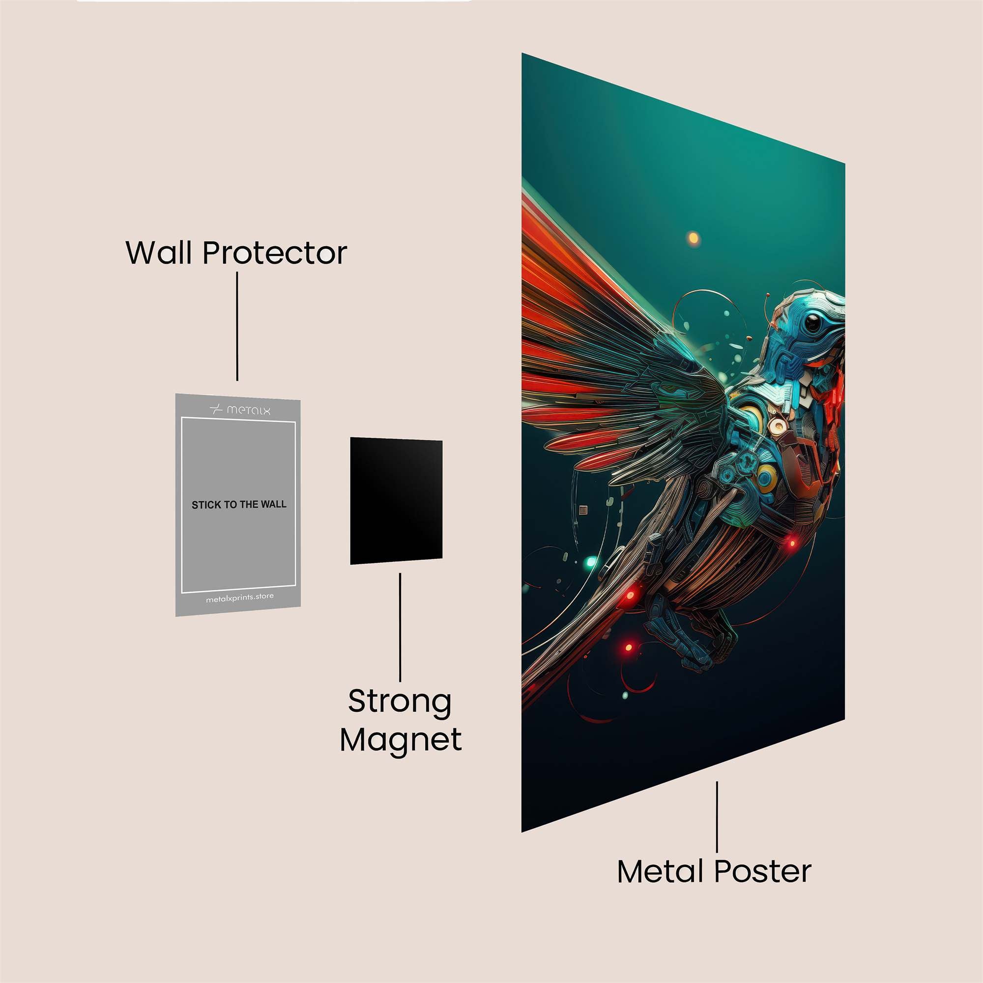 Hummingbot Gleam Safe Wall Magnetic / M