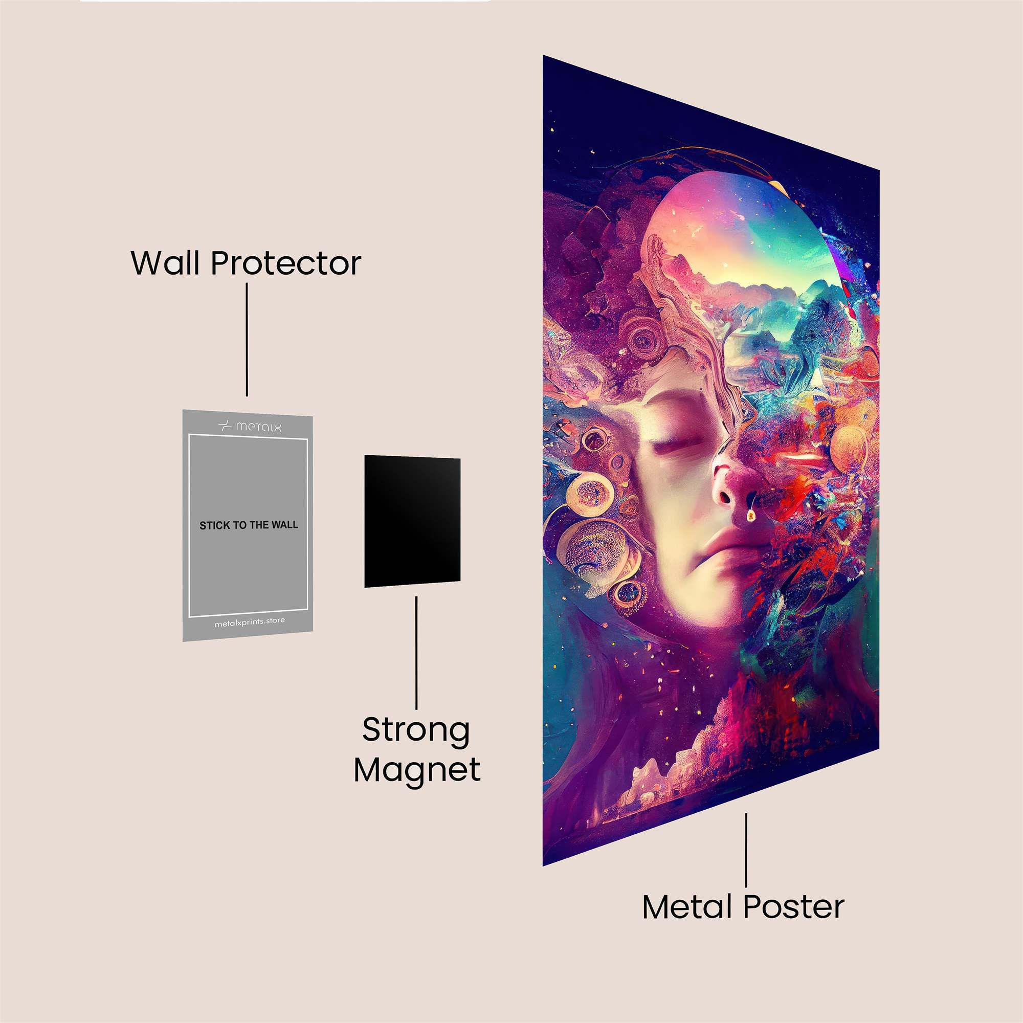 Cosmic Serenity Safe Wall Magnetic / M