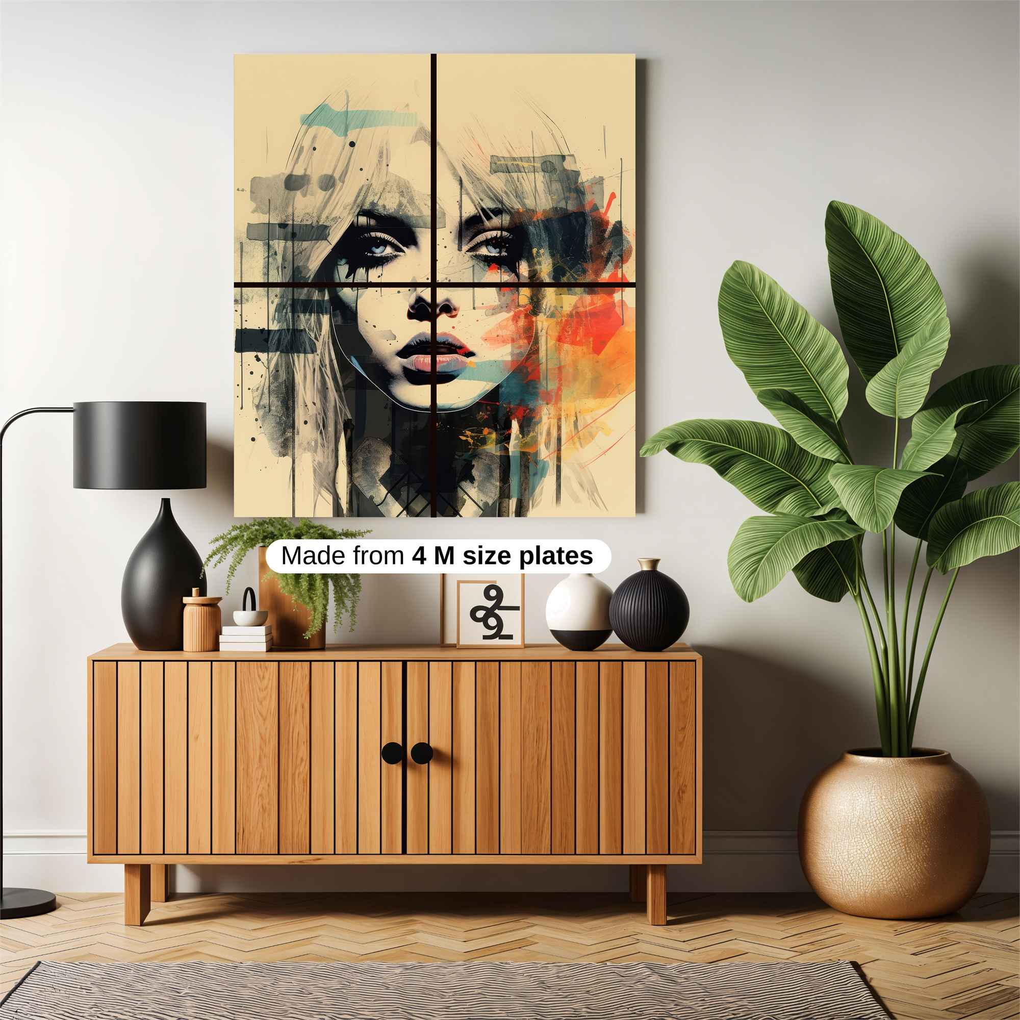 Abstract Melancholy Safe Wall Magnetic / M