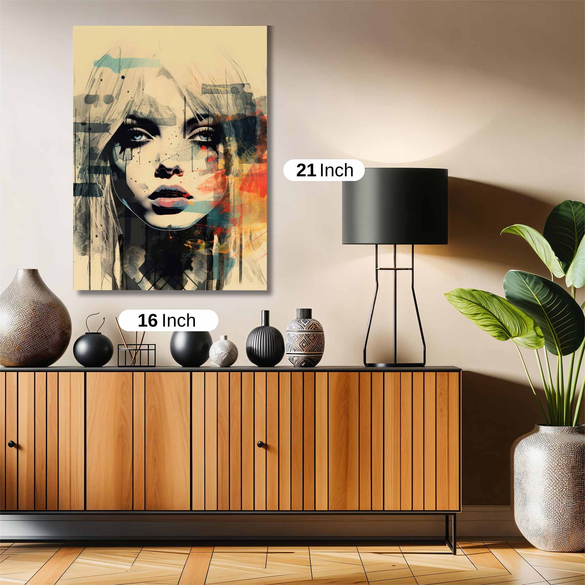 Abstract Melancholy Safe Wall Magnetic / M