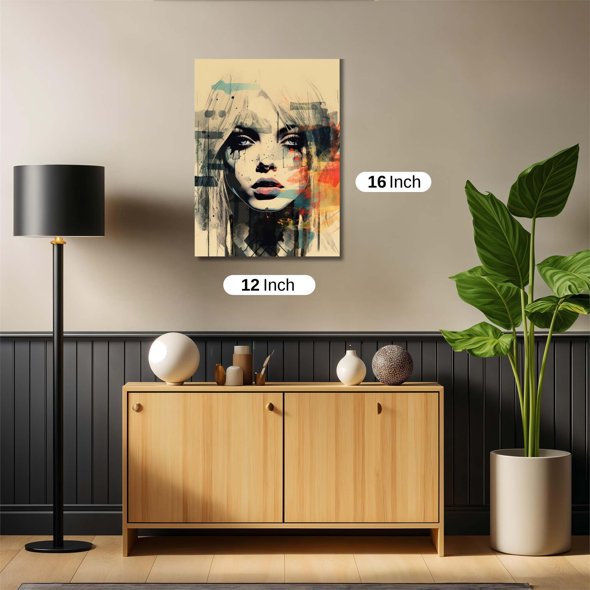 Abstract Melancholy Safe Wall Magnetic / M