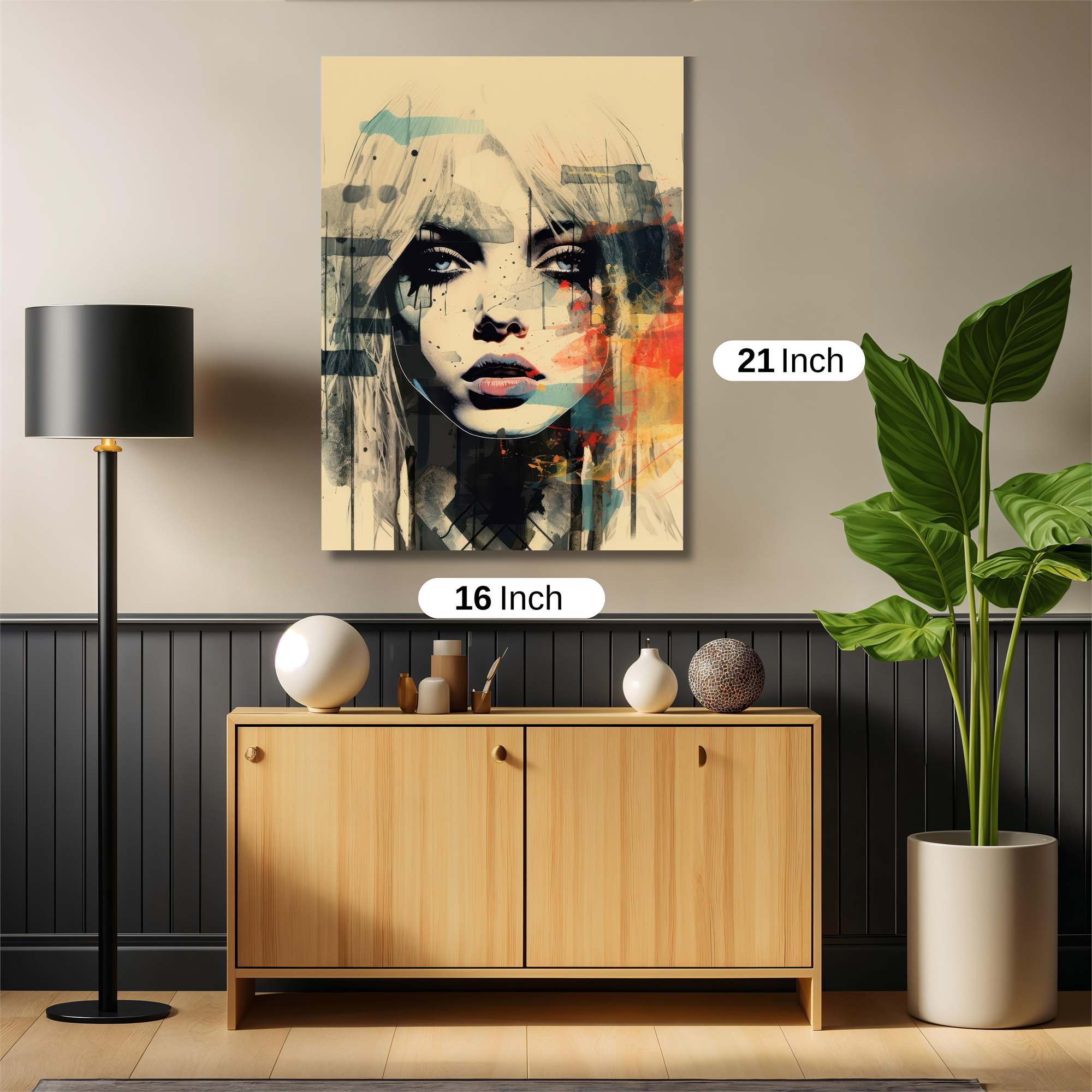 Abstract Melancholy Safe Wall Magnetic / M