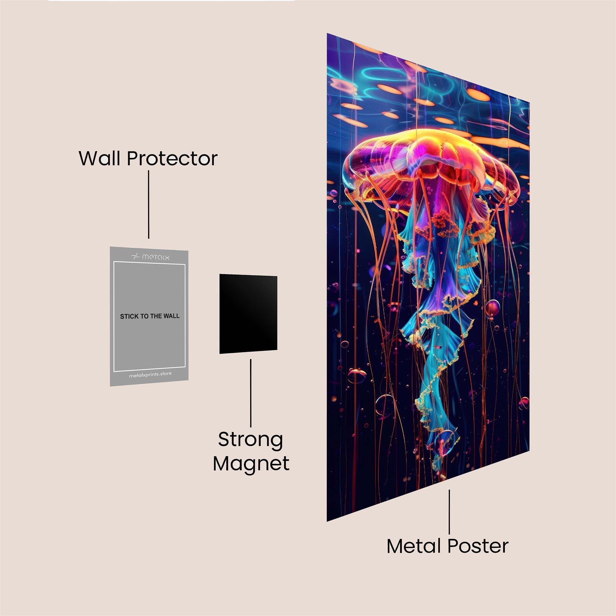 Ladybug Dewy Safe Wall Magnetic / M