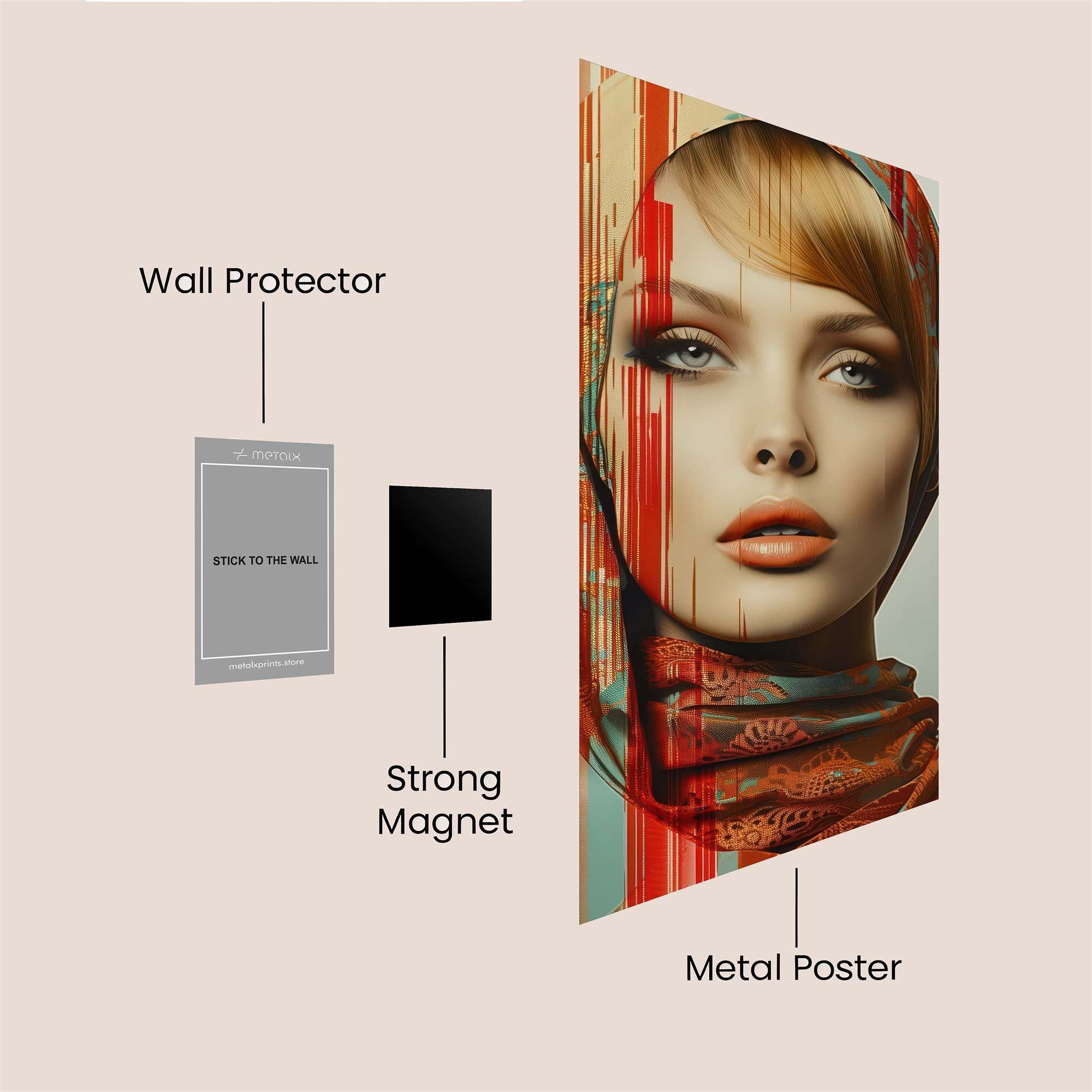 Veiled Serenity Safe Wall Magnetic / M