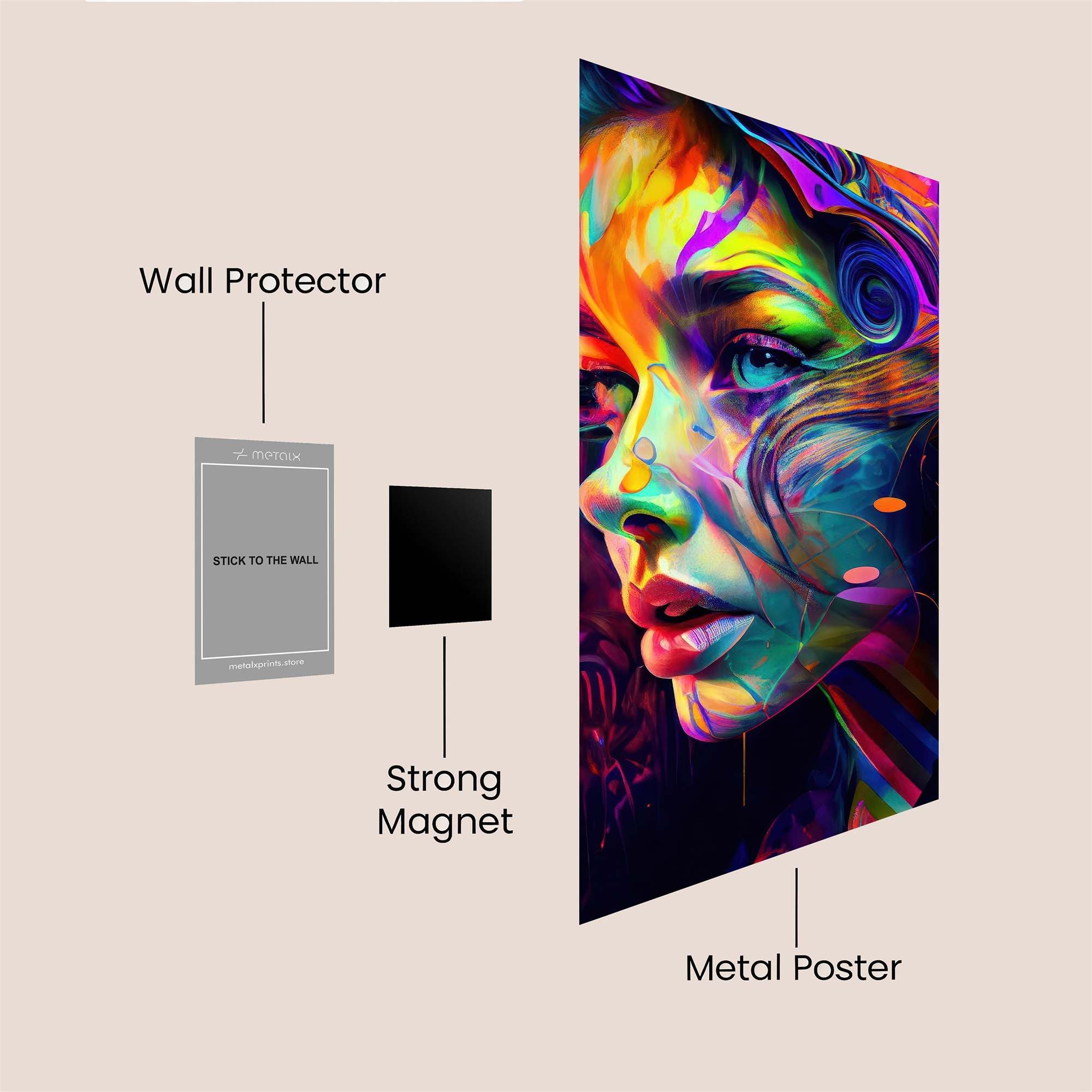 Psychedelic Muse Safe Wall Magnetic / M