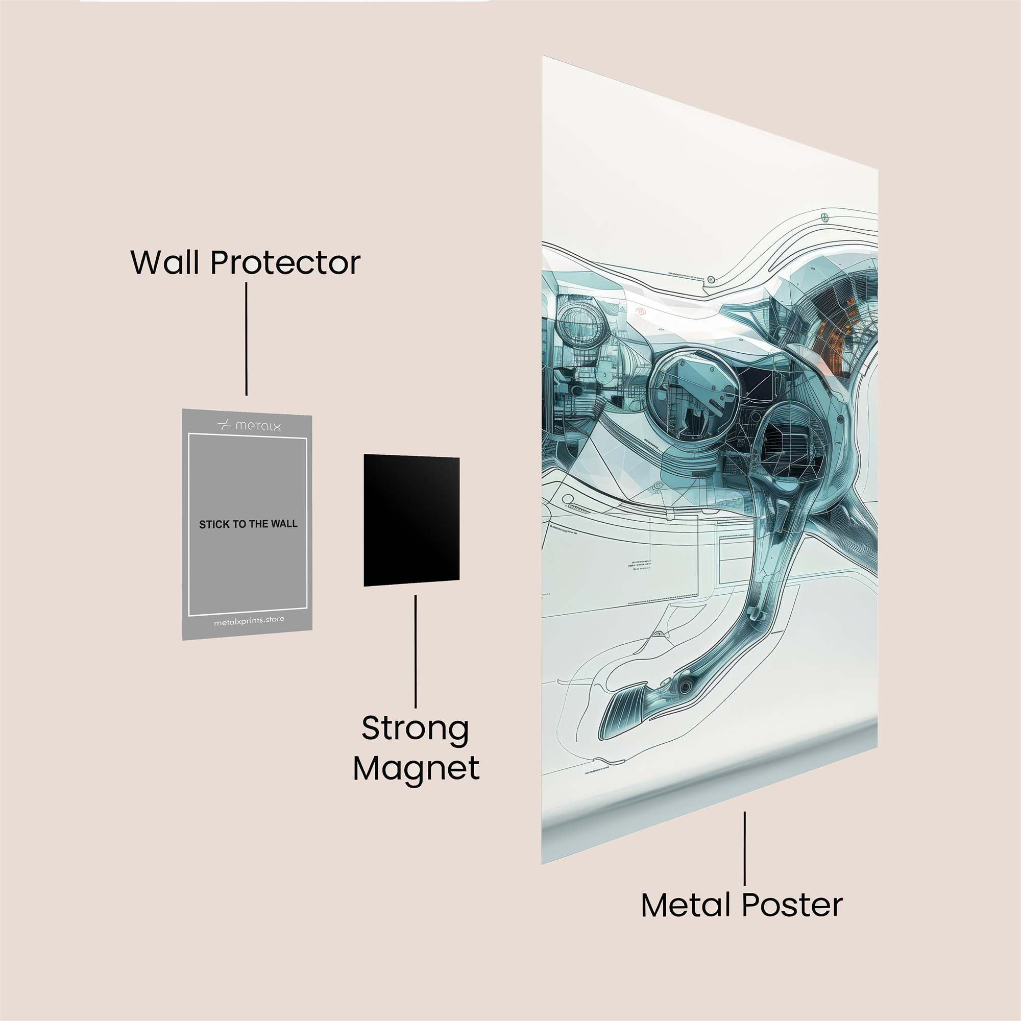 Grendel Gloom Safe Wall Magnetic / M