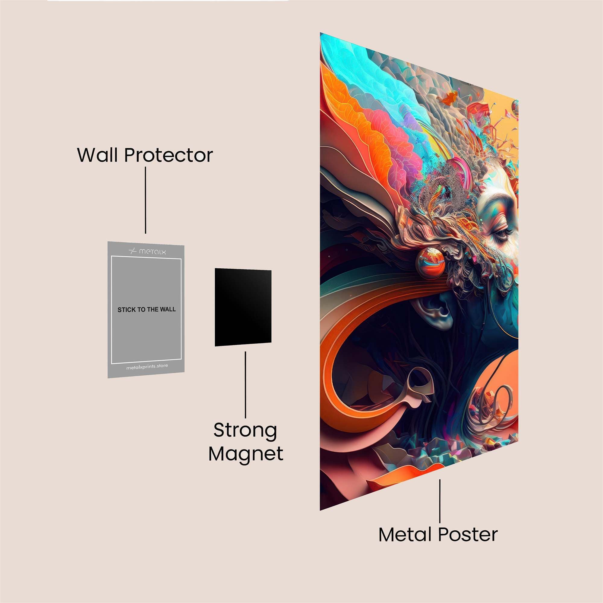 Shattered Soul Safe Wall Magnetic / M