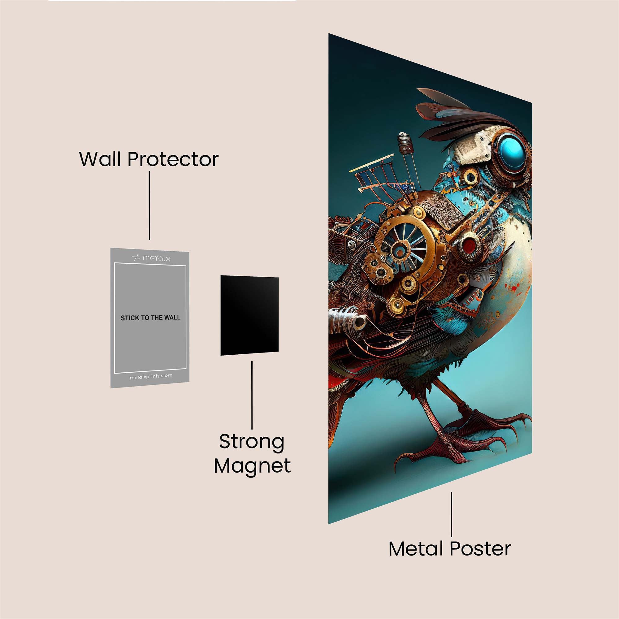 RoboChirp Safe Wall Magnetic / M