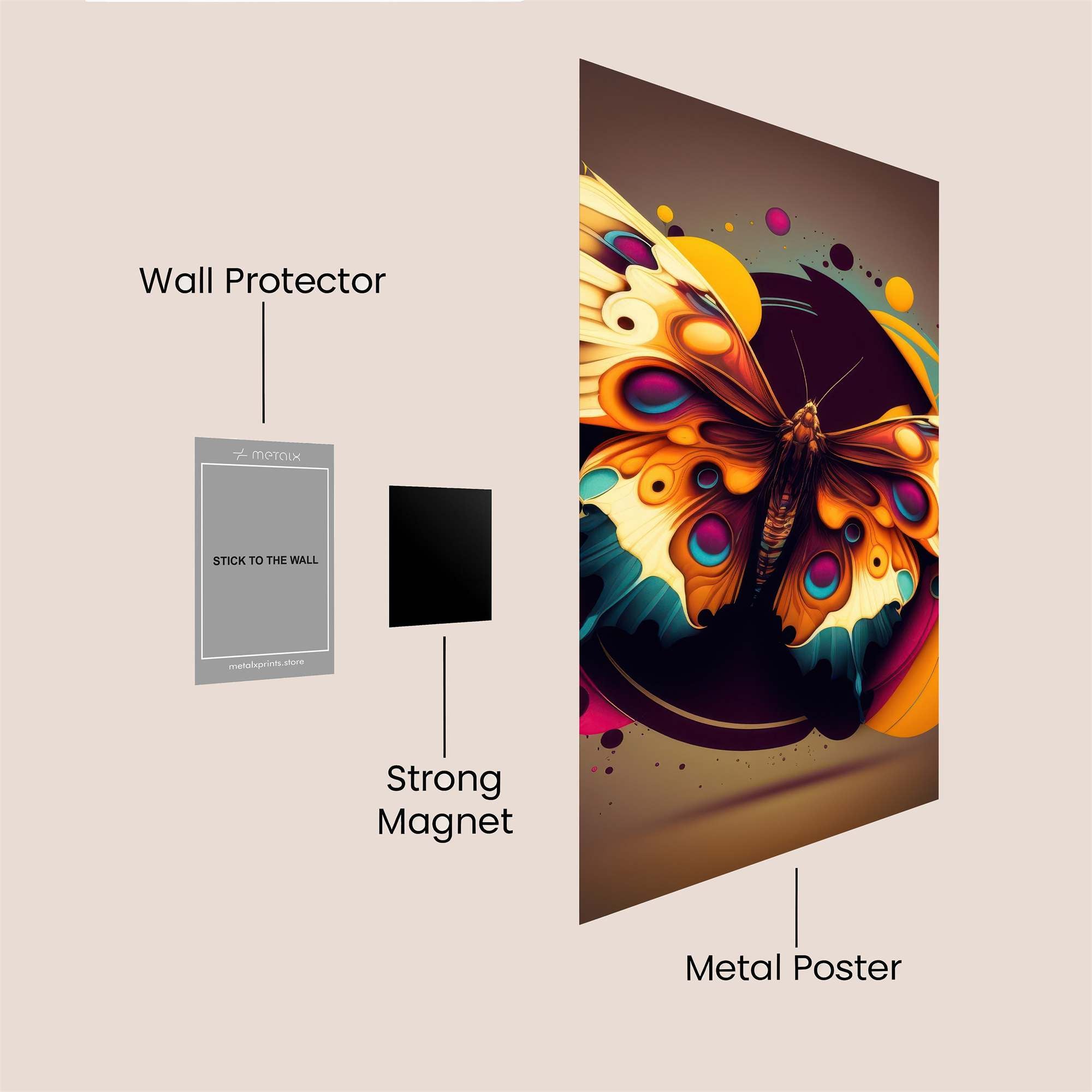 Butterfly Bliss Safe Wall Magnetic / M