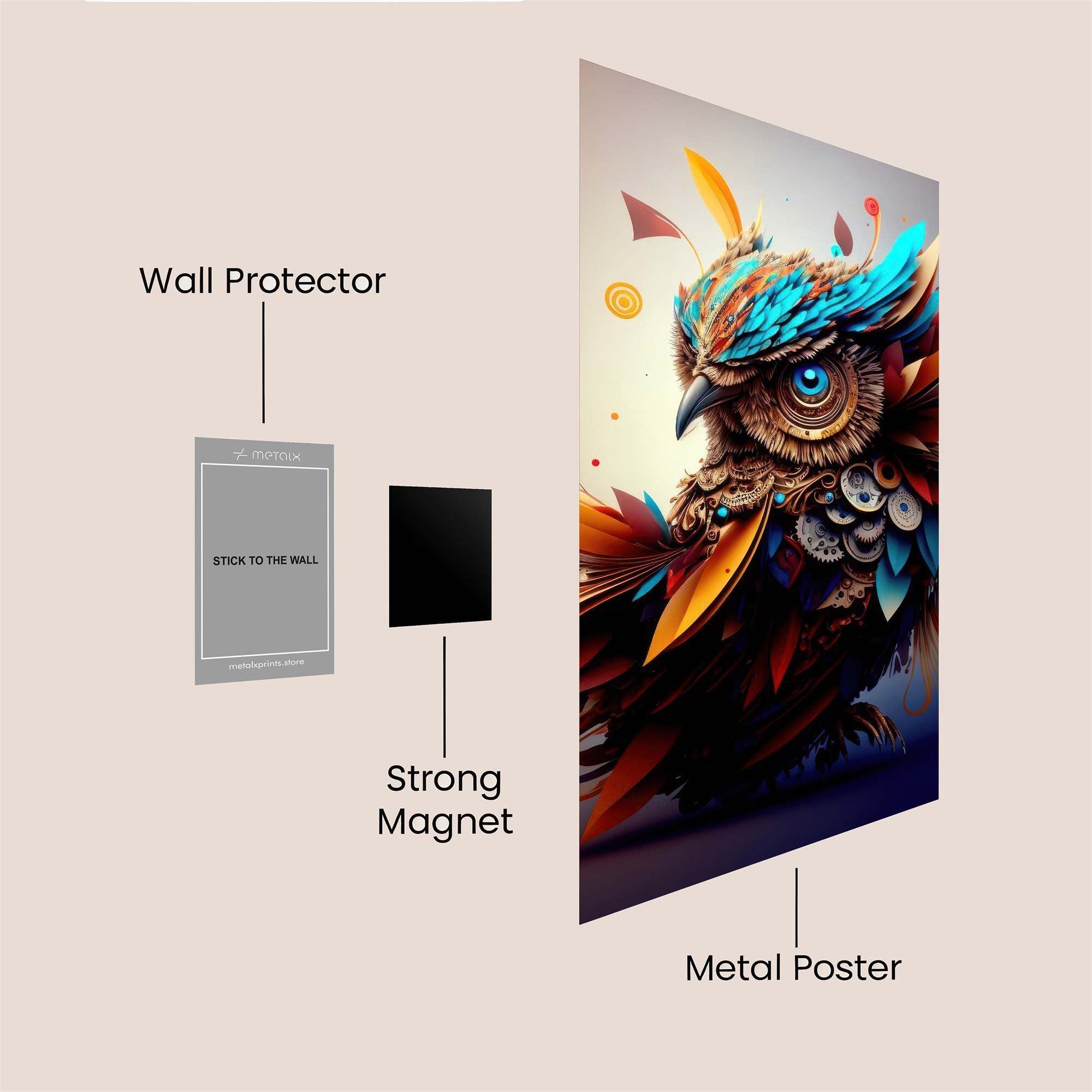 Owl Radiance Safe Wall Magnetic / M