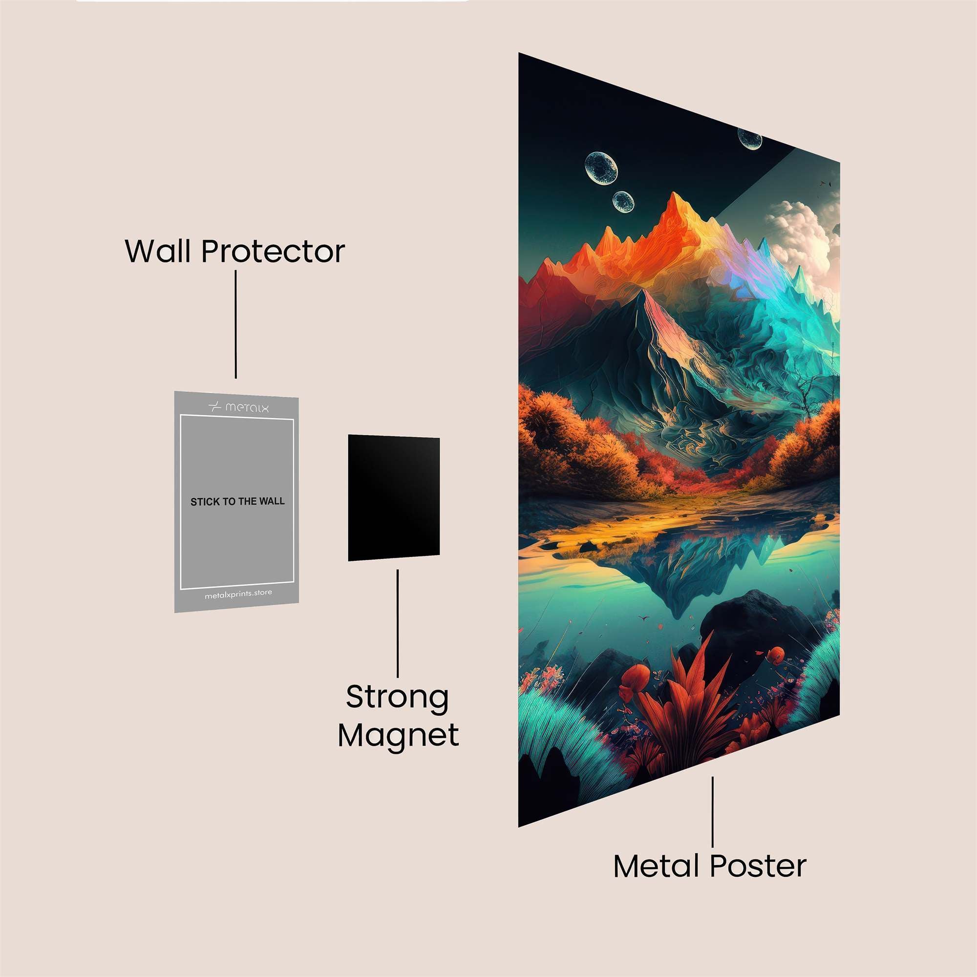 Mountain Dreamscape Safe Wall Magnetic / M