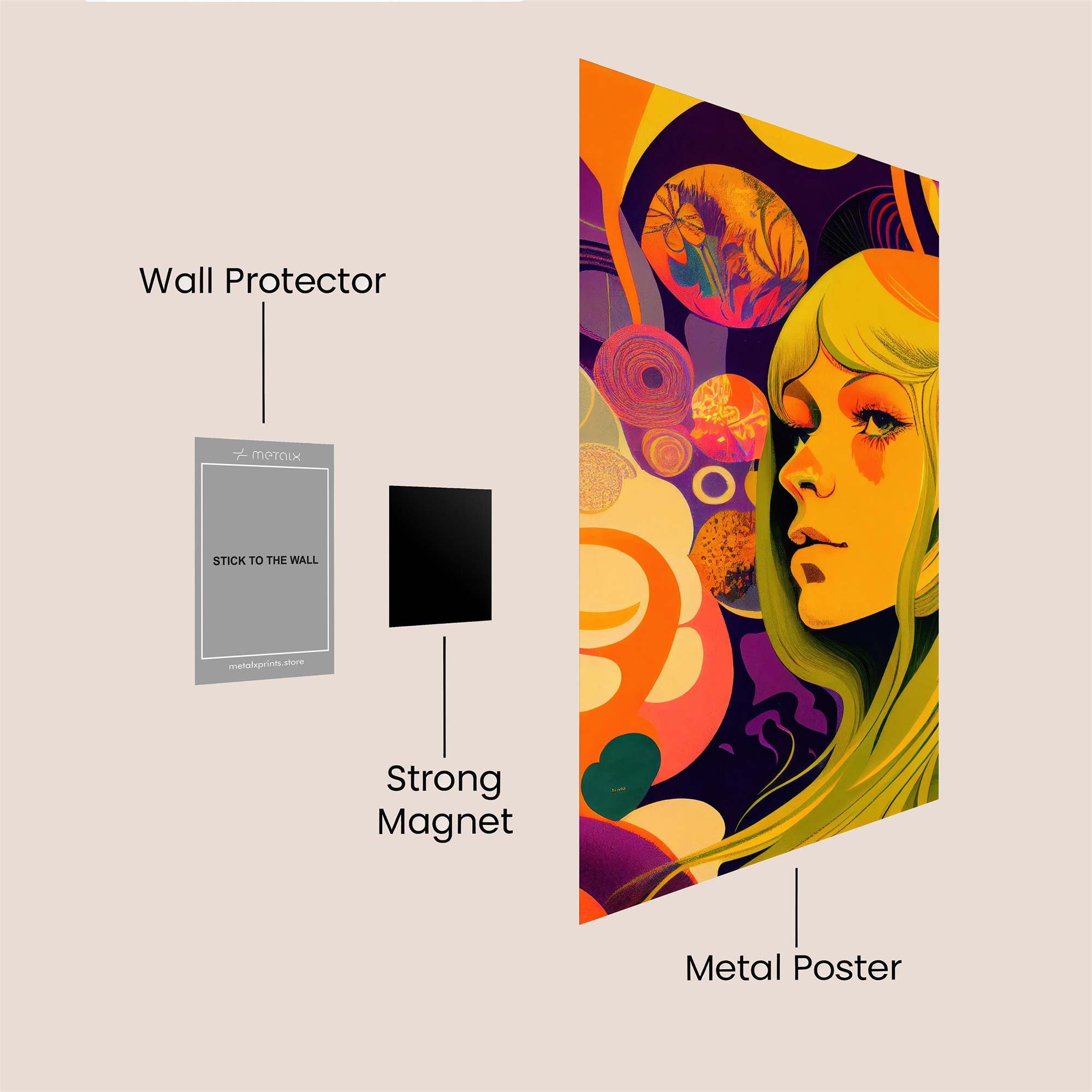 Phantom Gloom Safe Wall Magnetic / M