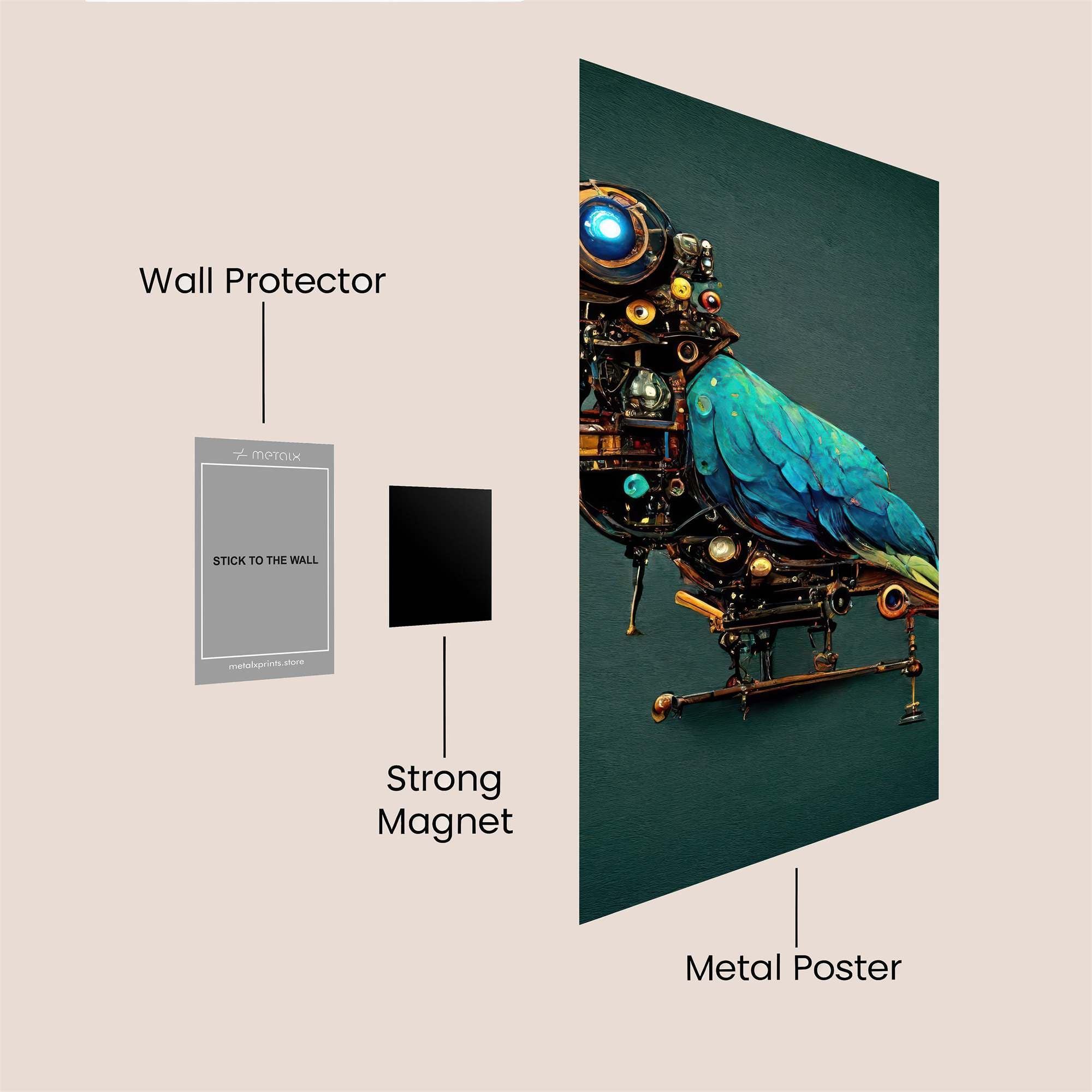 Mechanical Marvel Safe Wall Magnetic / M