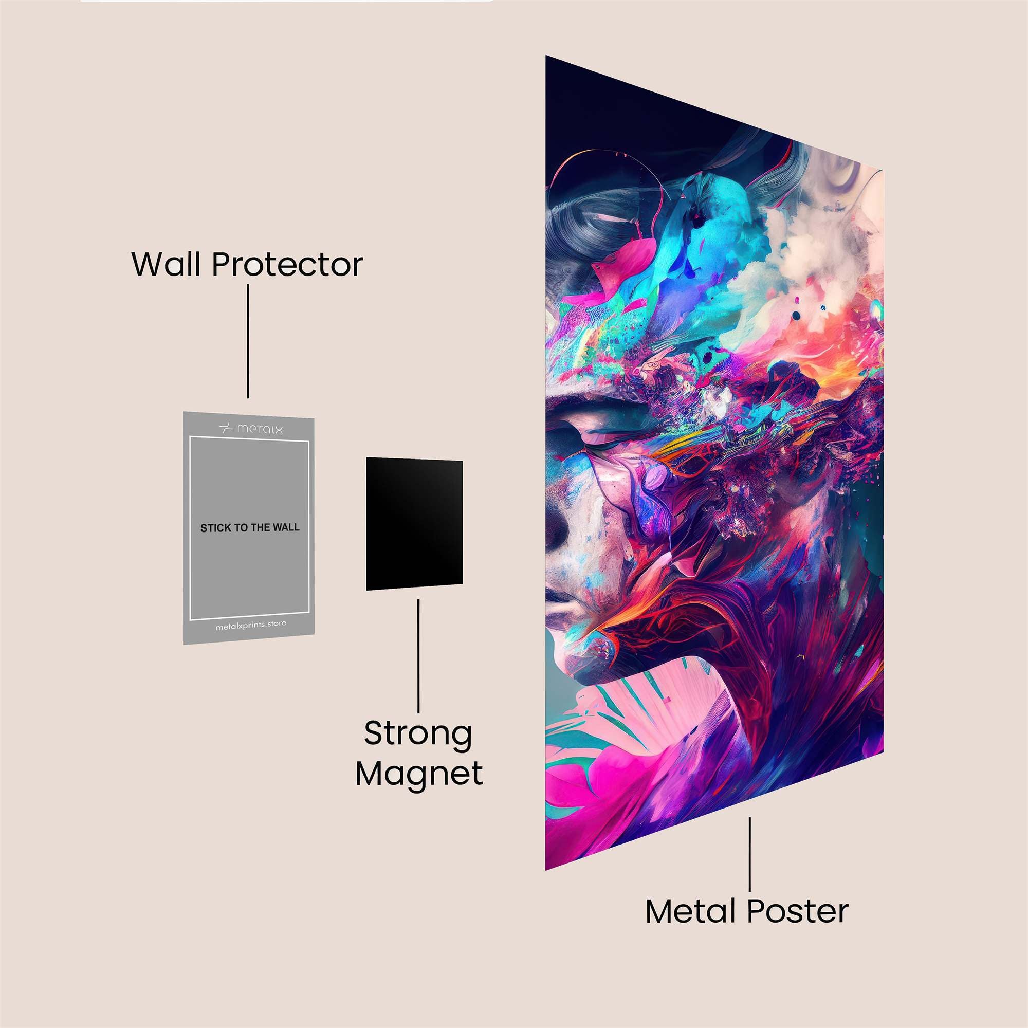 Psyche Bloom Safe Wall Magnetic / M