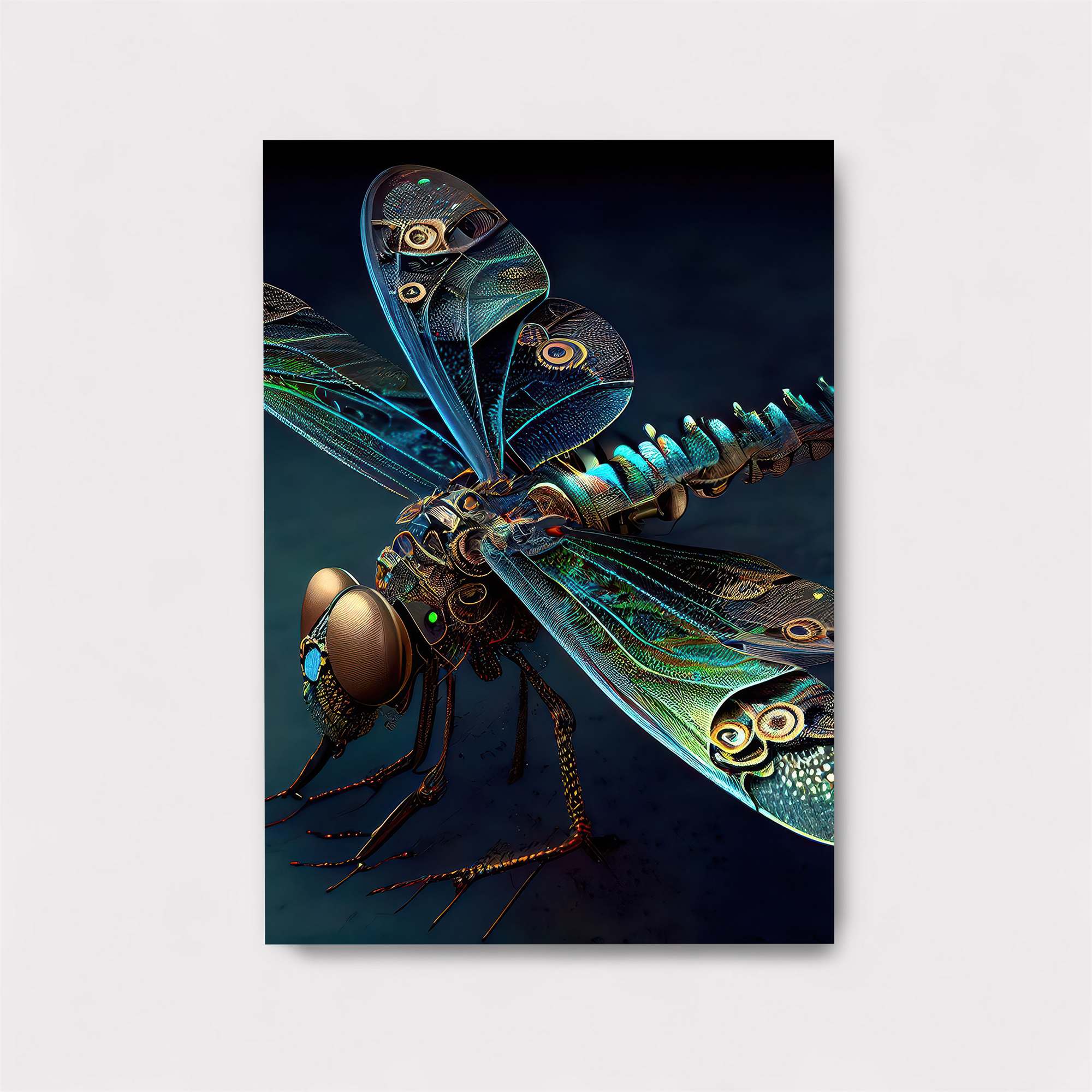 Dragonfly Steampunk Safe Wall Magnetic / M