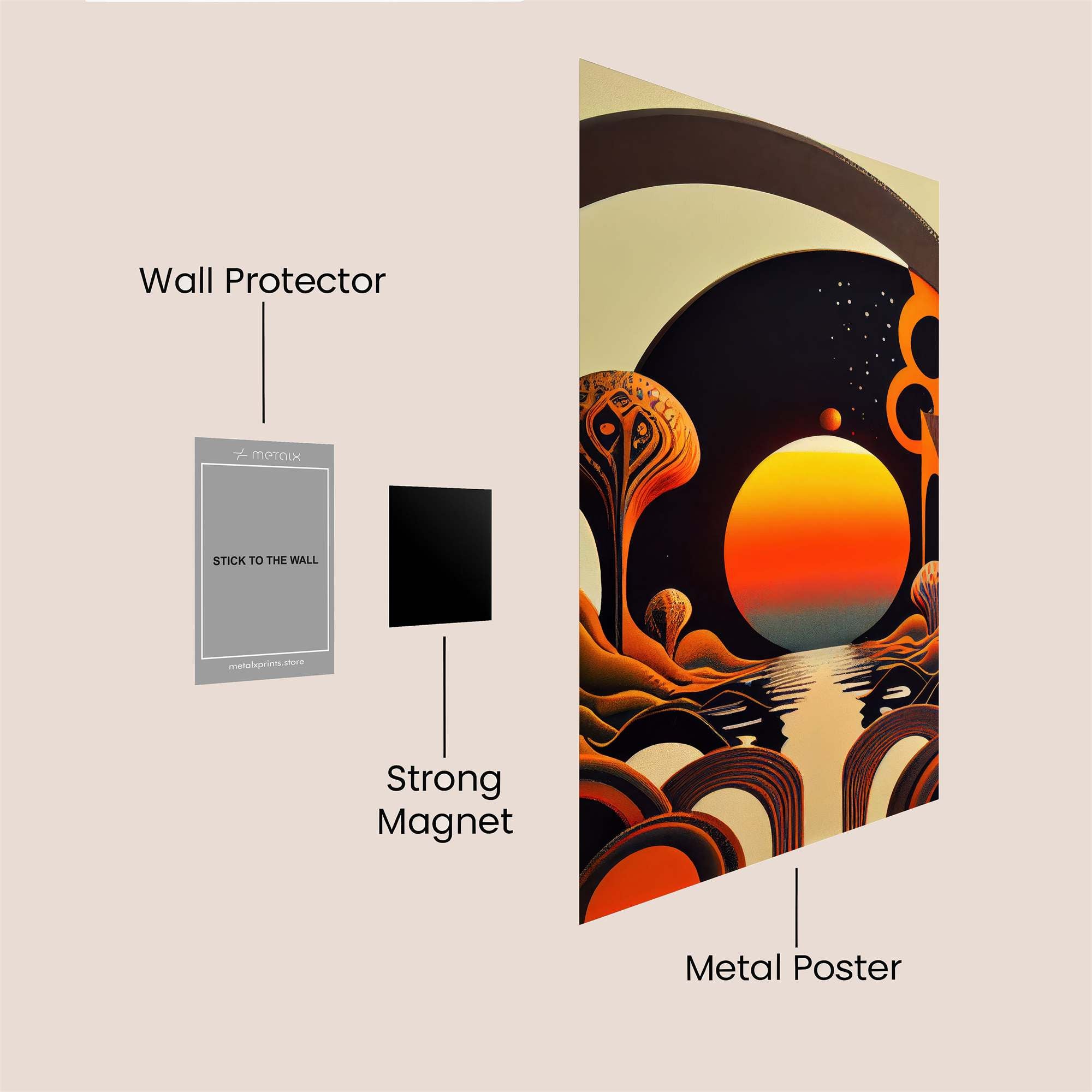 Cosmic Serenity Safe Wall Magnetic / M