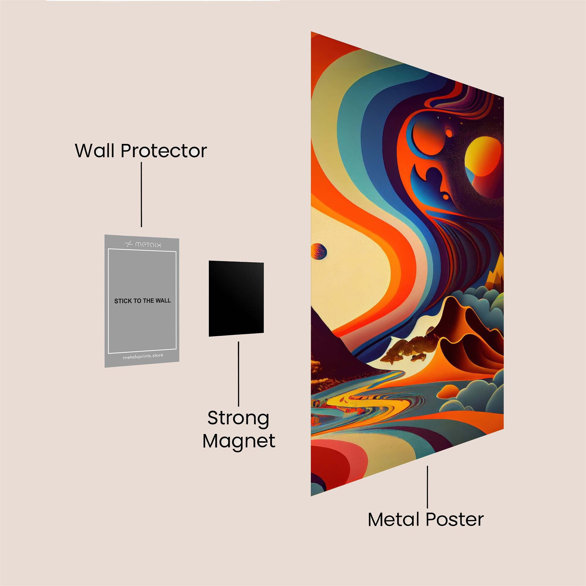 Cosmic Whimsy Safe Wall Magnetic / M